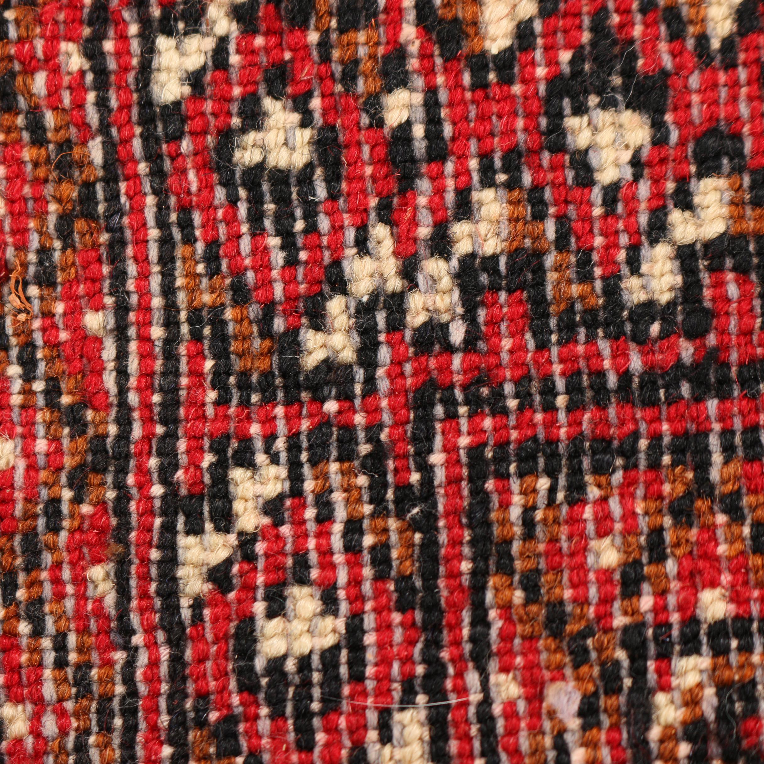 Hand-Knotted Persian Bokhara Wool Rug