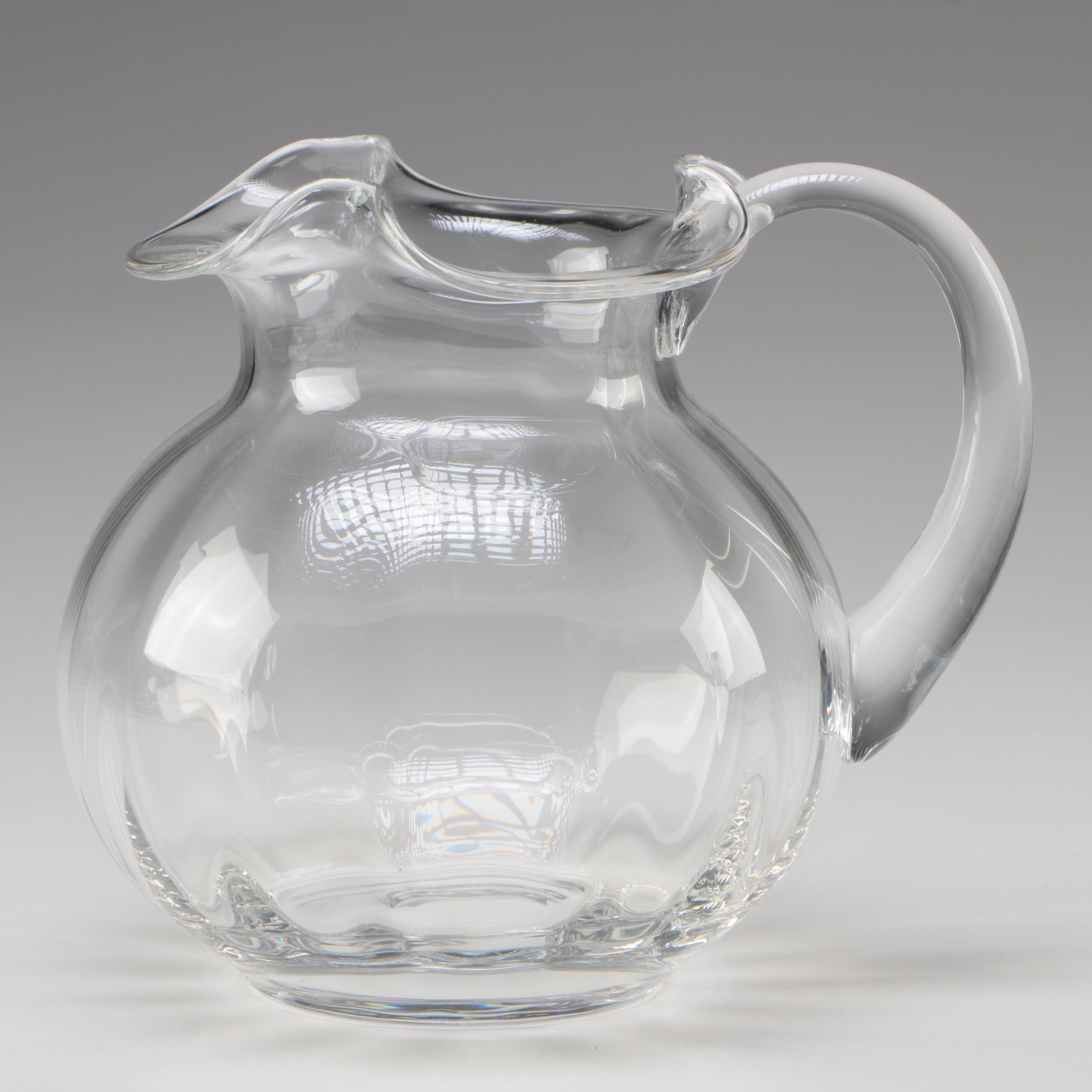 Tiffany & Co. "Devon" Crystal Pitcher