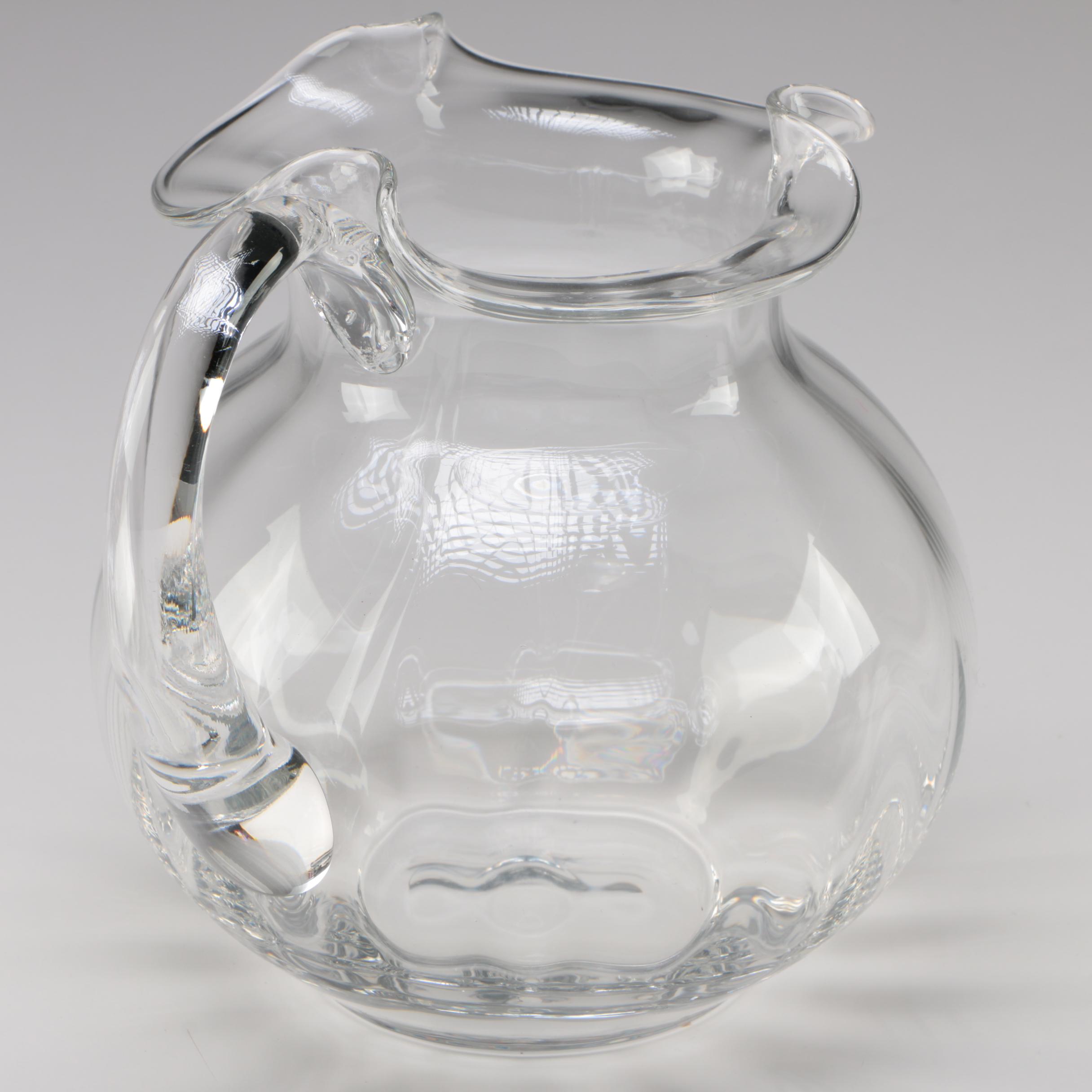 Tiffany & Co. "Devon" Crystal Pitcher