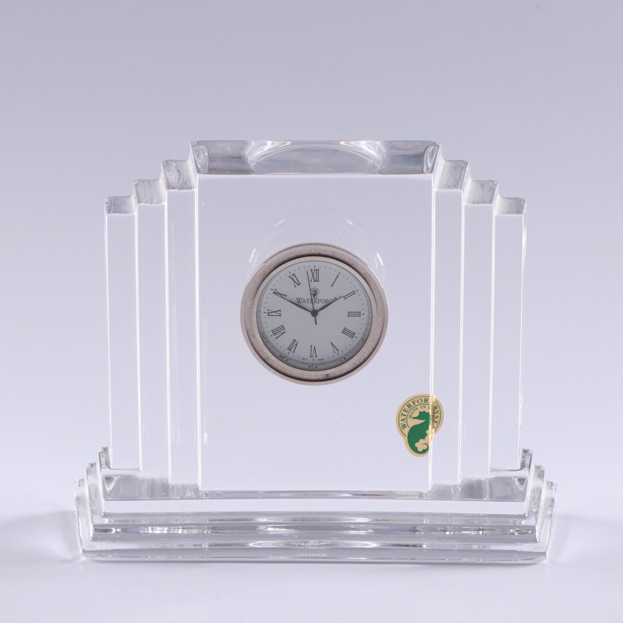 Waterford Crystal "Metropolitan" Desk Clock