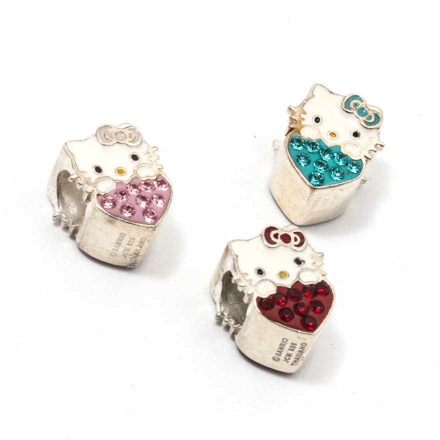Sterling Silver Hello Kitty Beads
