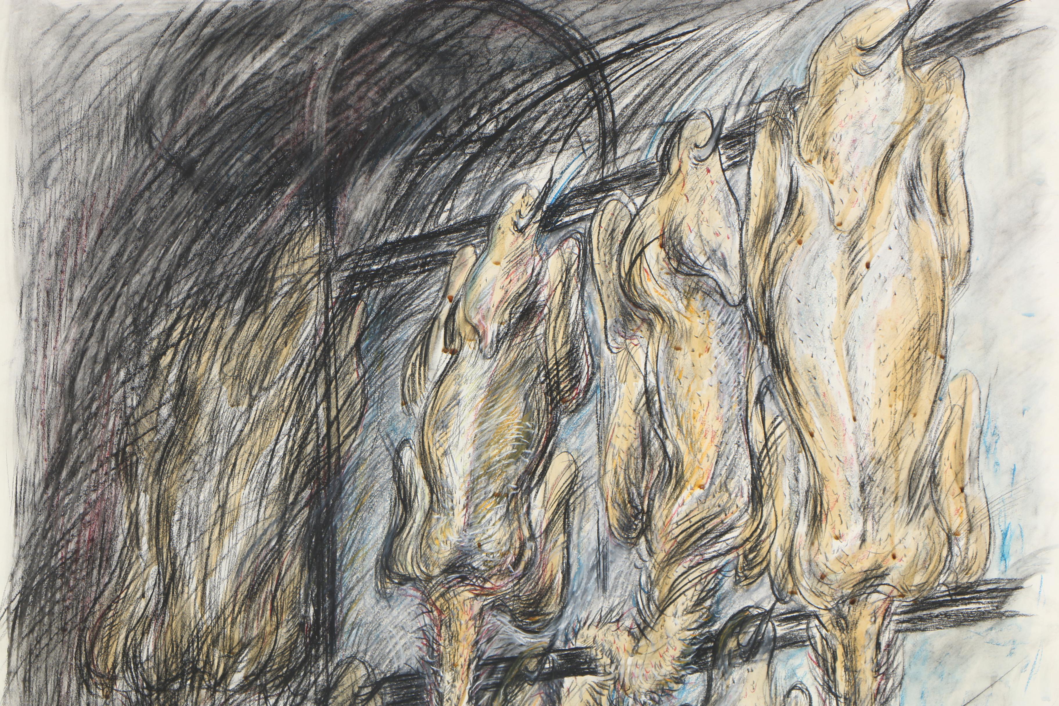 Esther Liu 1980 Pastel Drawing