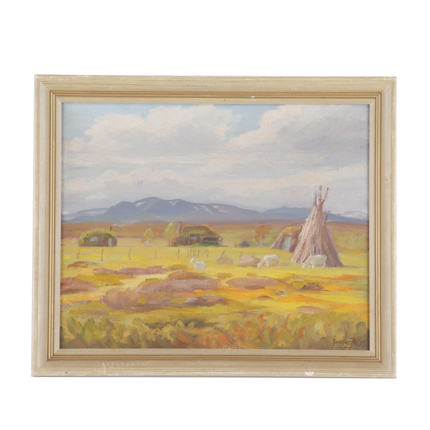 Gunnar Klys Landscape Oil Painting