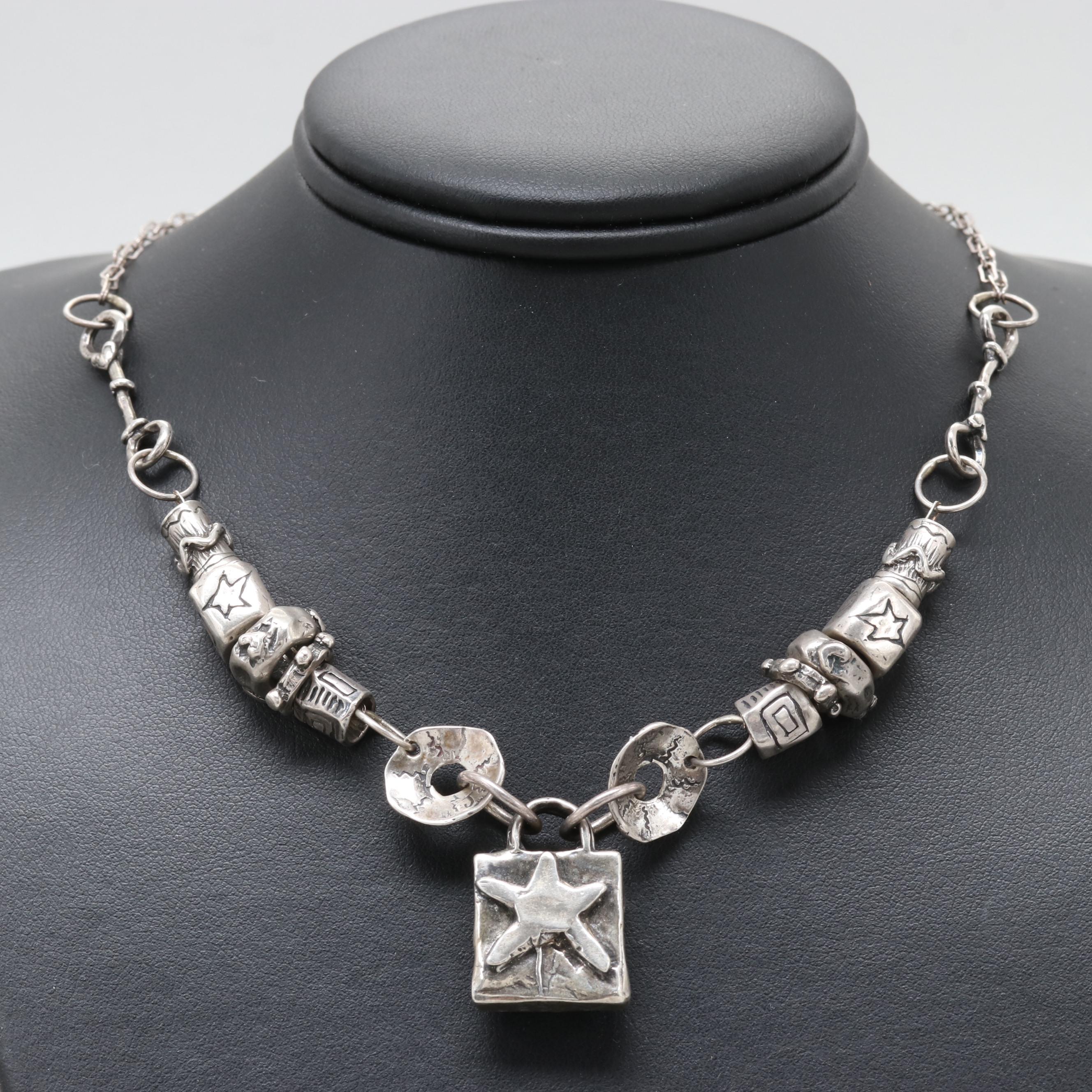 Jes MaHarry "Jes Dream" Sterling Silver Charm Necklace