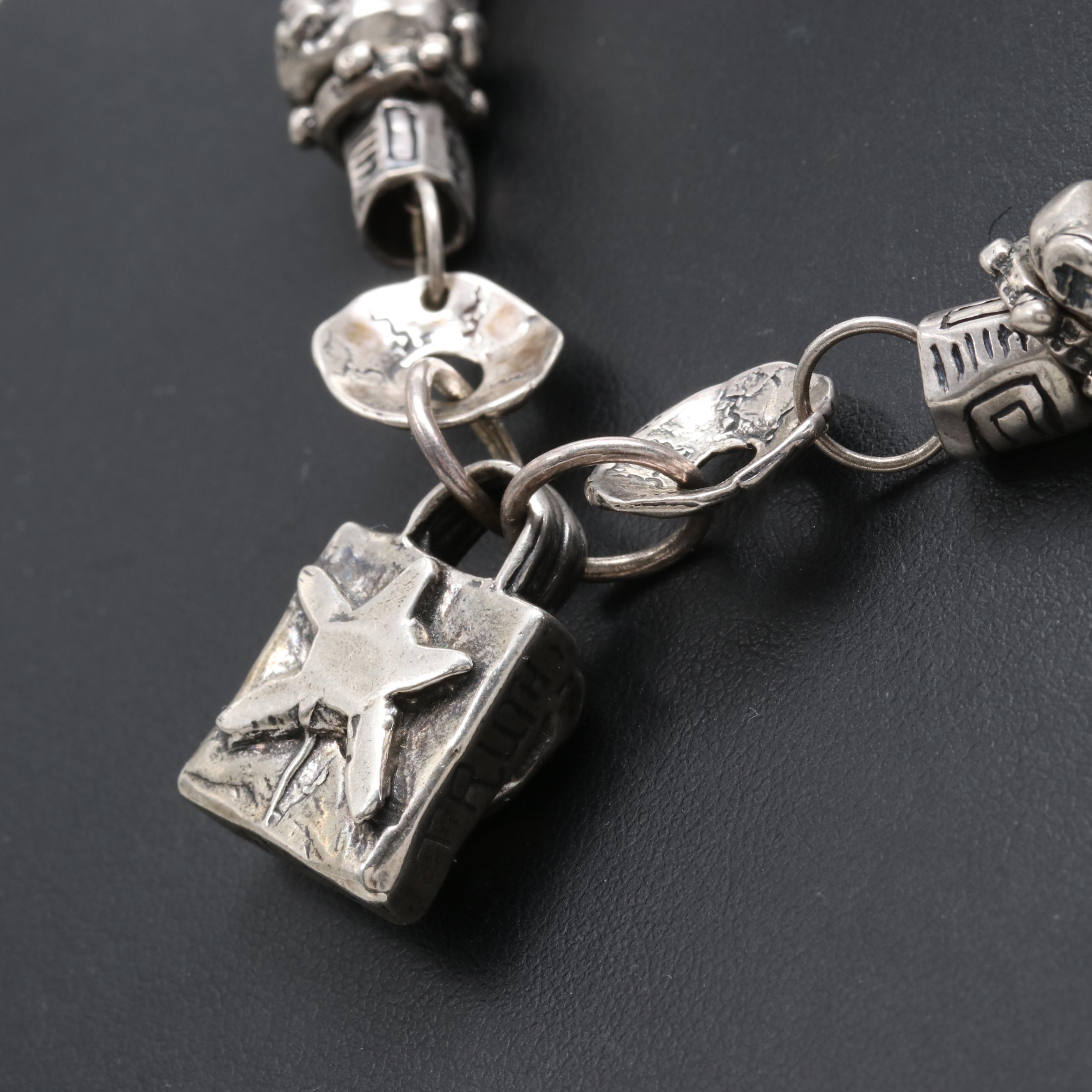 Jes MaHarry "Jes Dream" Sterling Silver Charm Necklace