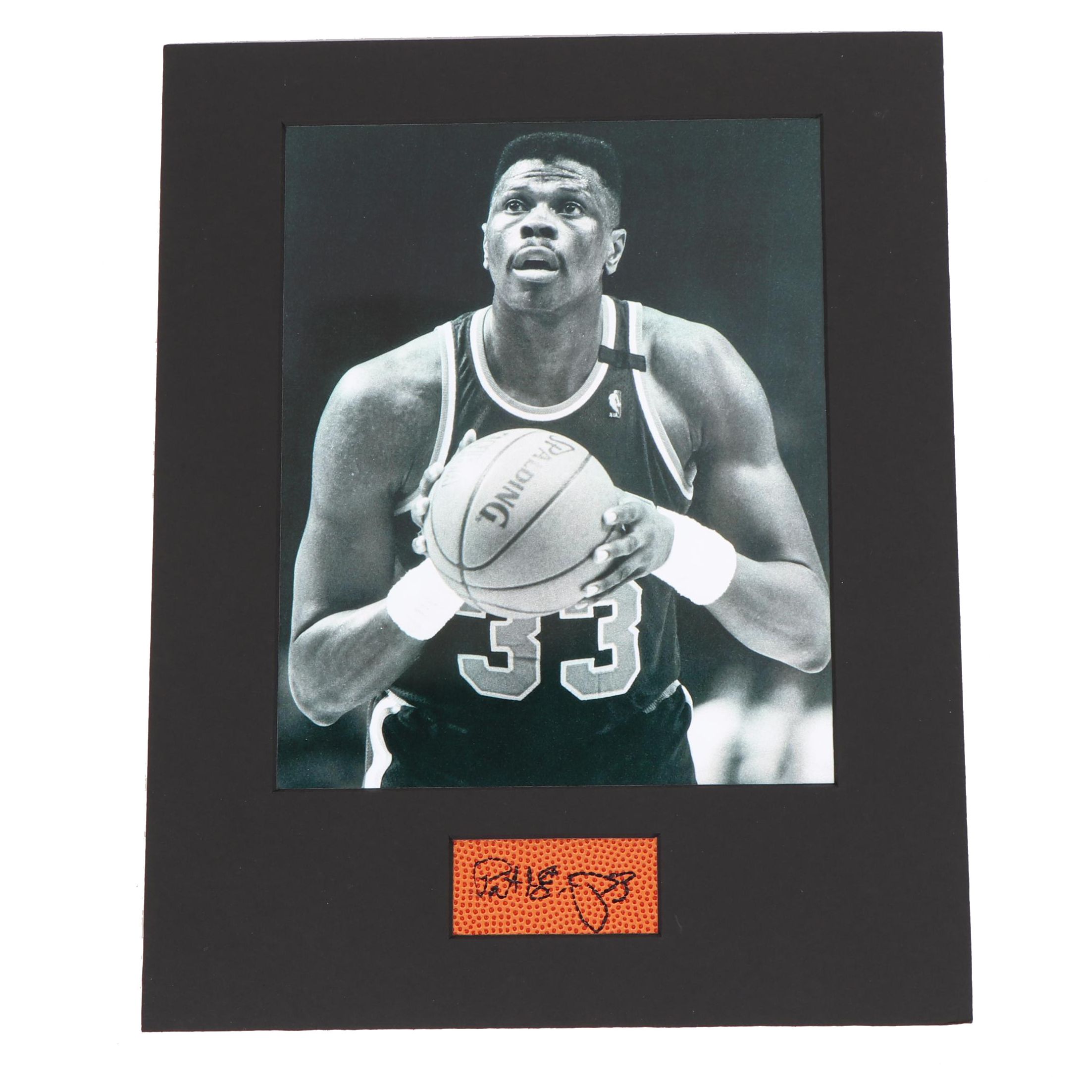 Patrick Ewing Autograph with Photo - Steiner COA