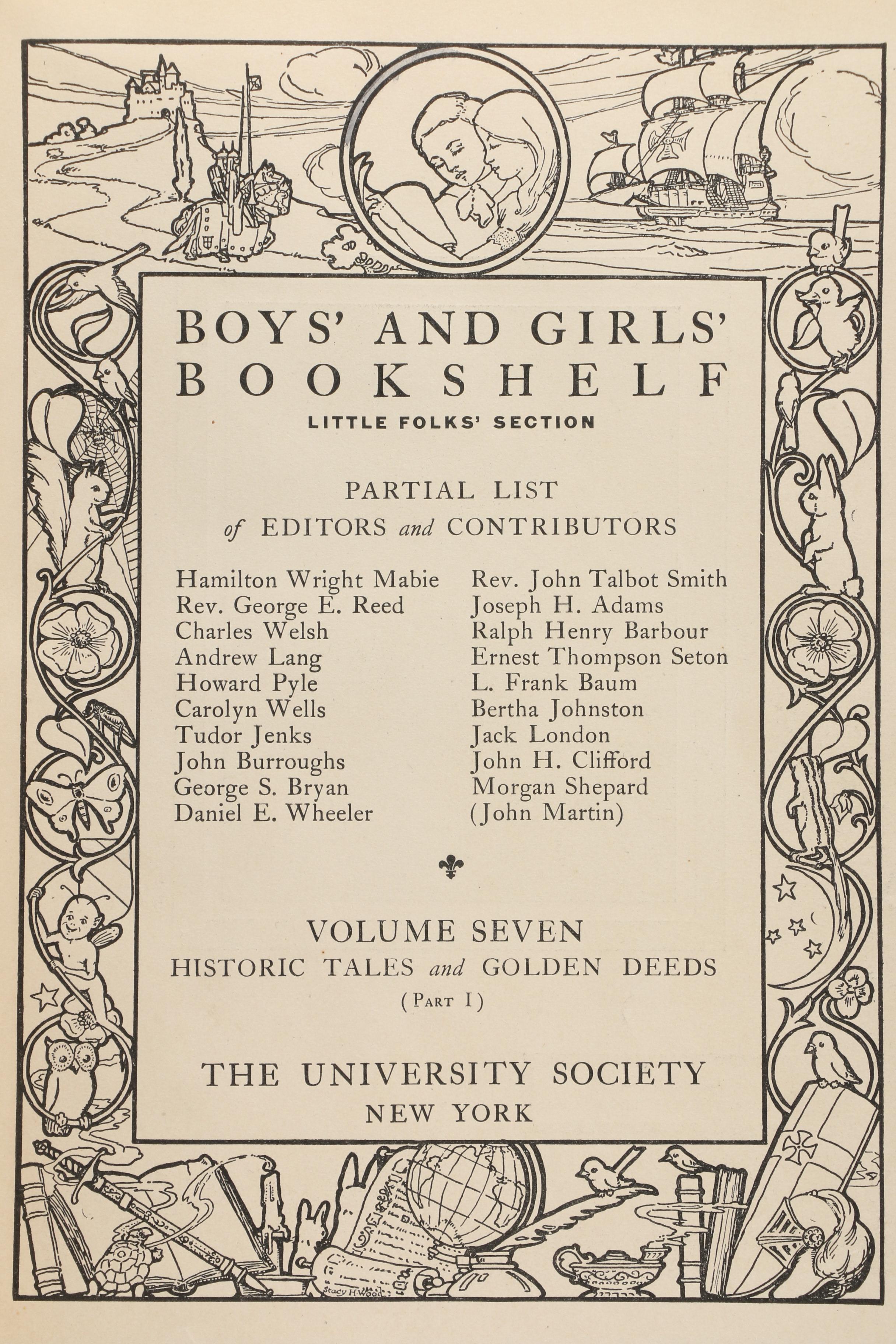 "Boys' and Girls' Bookshelf" Series, 1912