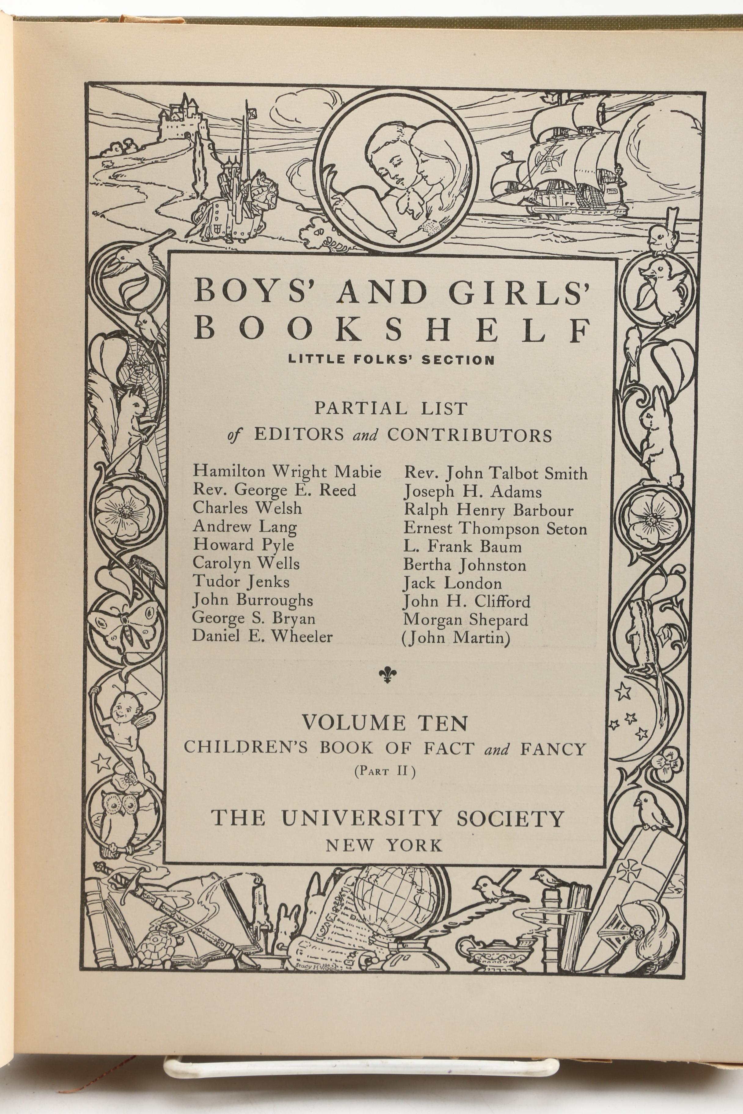 "Boys' and Girls' Bookshelf" Series, 1912