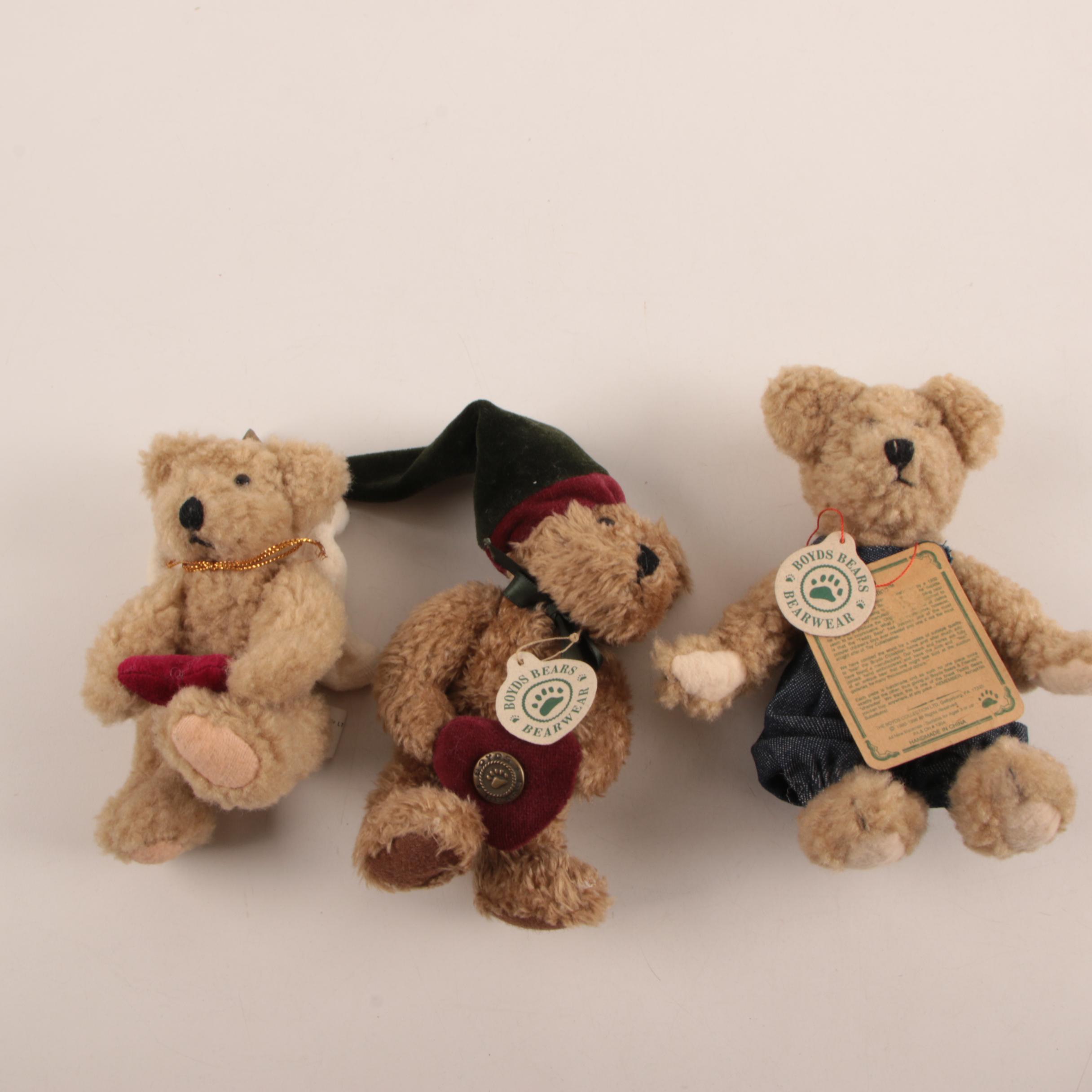 Boyd's Bears Stuffed Animals including "Tad Northpole" and "Camilla"