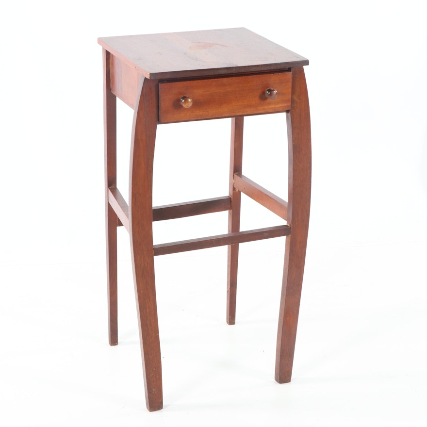 Mahogany Side Table with Drawer by Imperial, Mid-20th Century