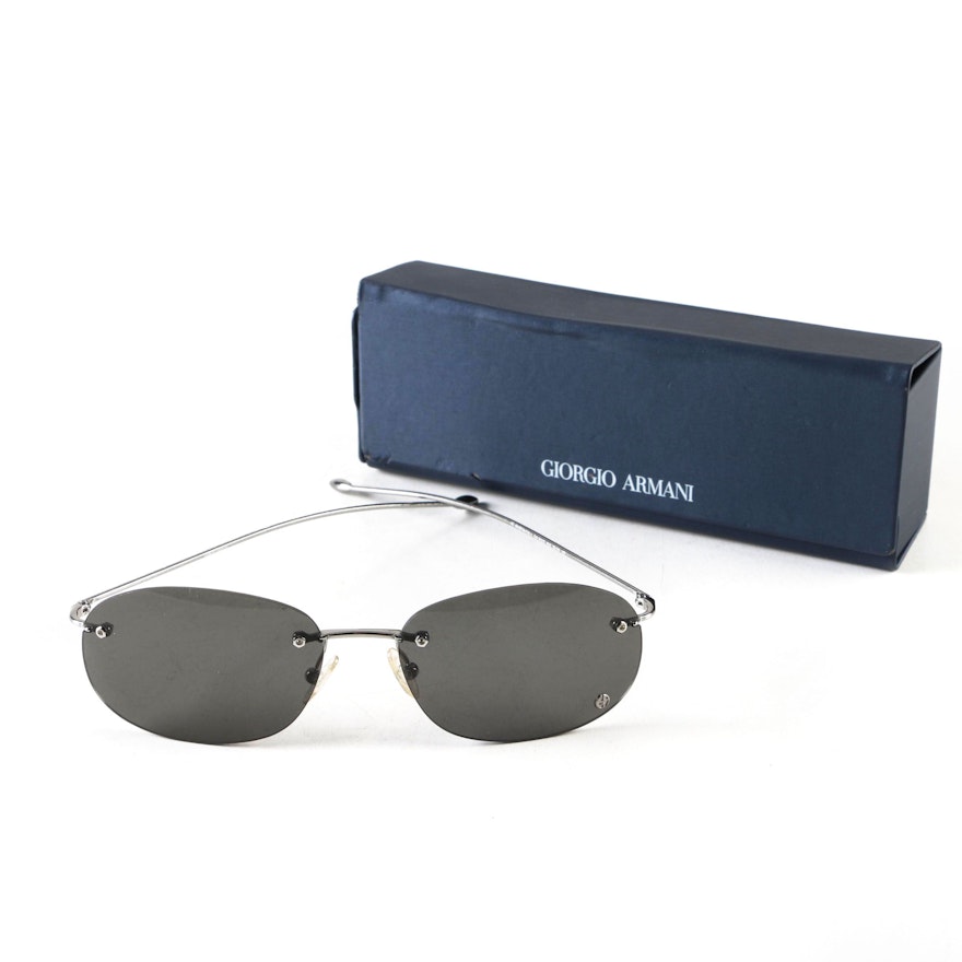 Women's Giorgio Armani GA 203/S Rimless Sunglasses, Made in Italy
