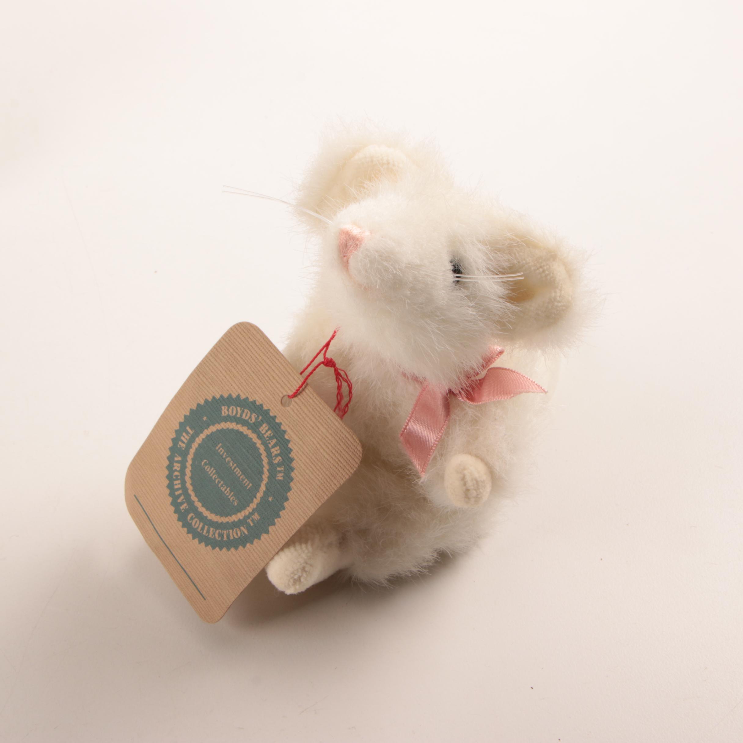 Boyd's Bears Stuffed Animals including "Lilith Angel Ewe" and Wooden Crates