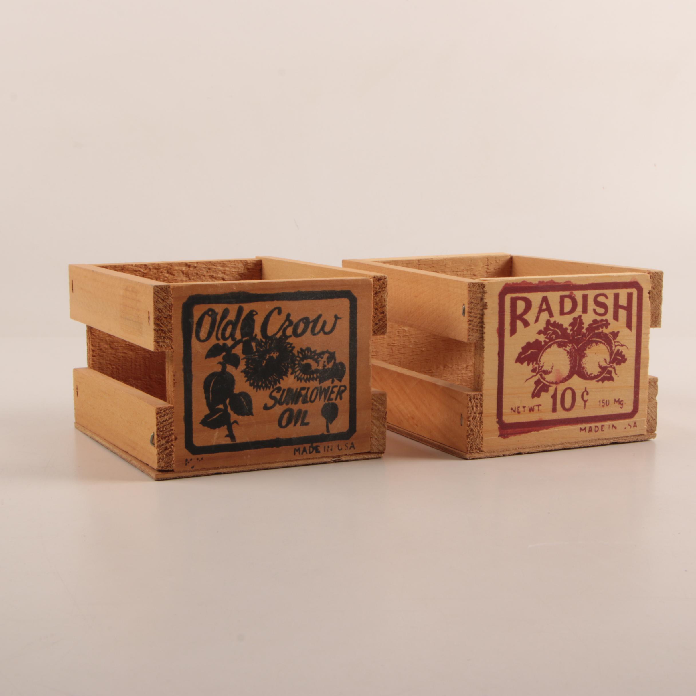 Boyd's Bears Stuffed Animals including "Lilith Angel Ewe" and Wooden Crates