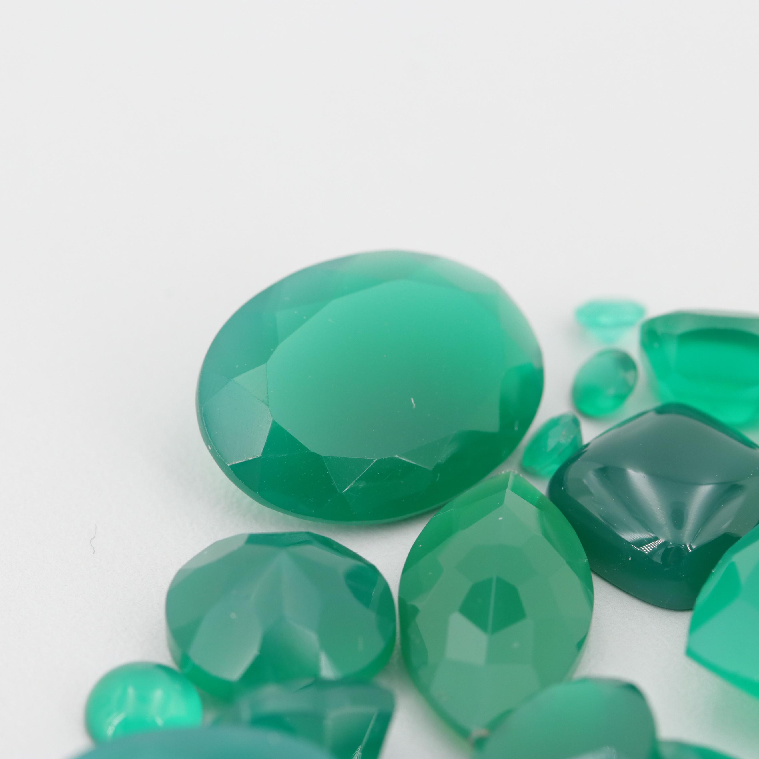 Loose 158.41 CTW Green Chalcedony