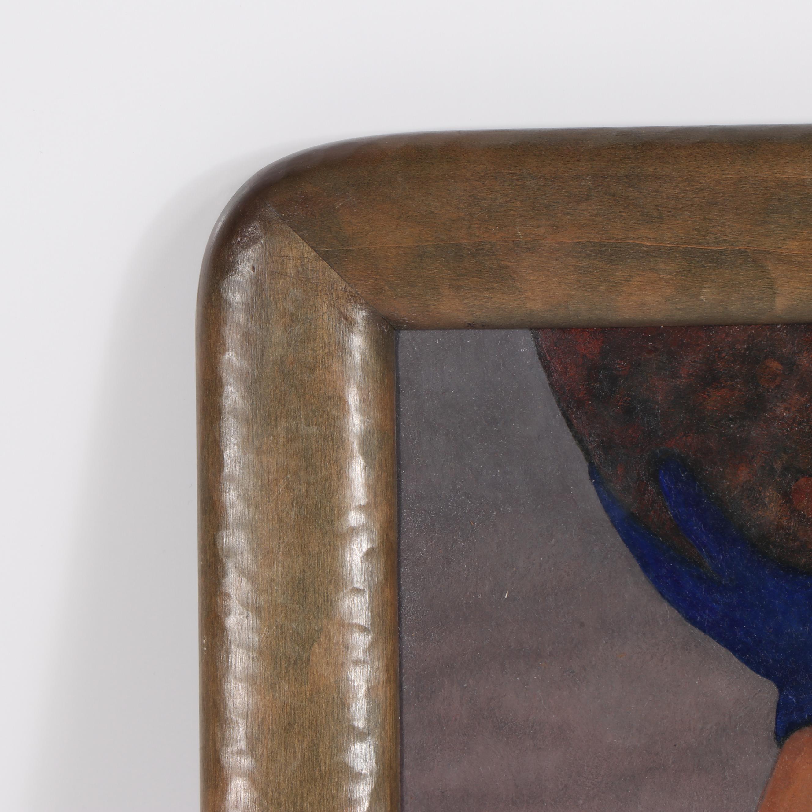 David Airhart Acrylic Painting "Blue Gloves #4"