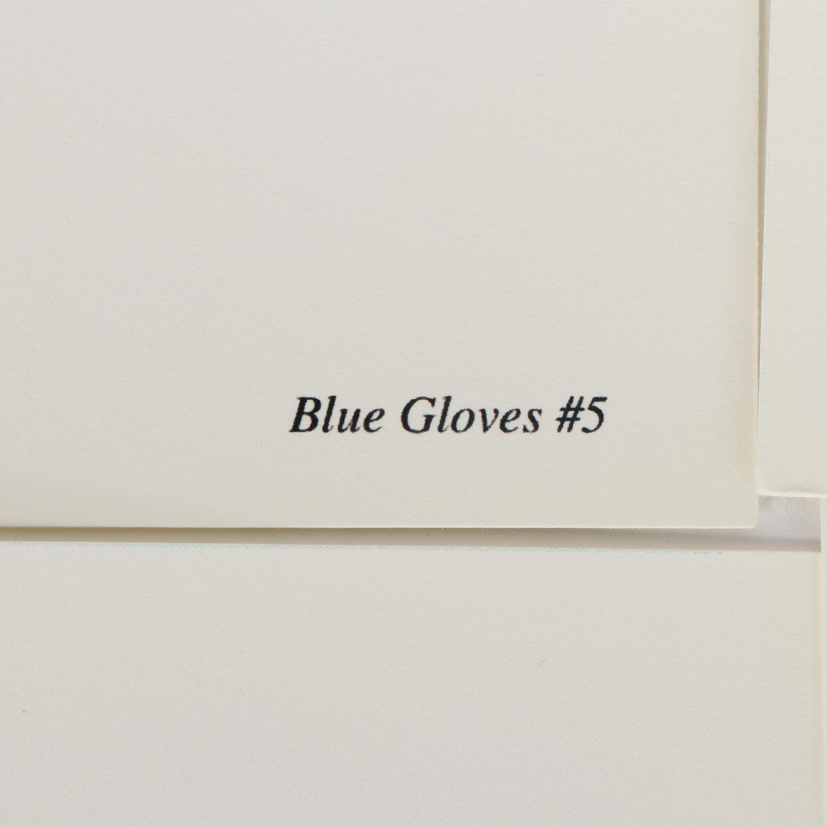 David Airhart Acrylic Painting "Blue Gloves #4"