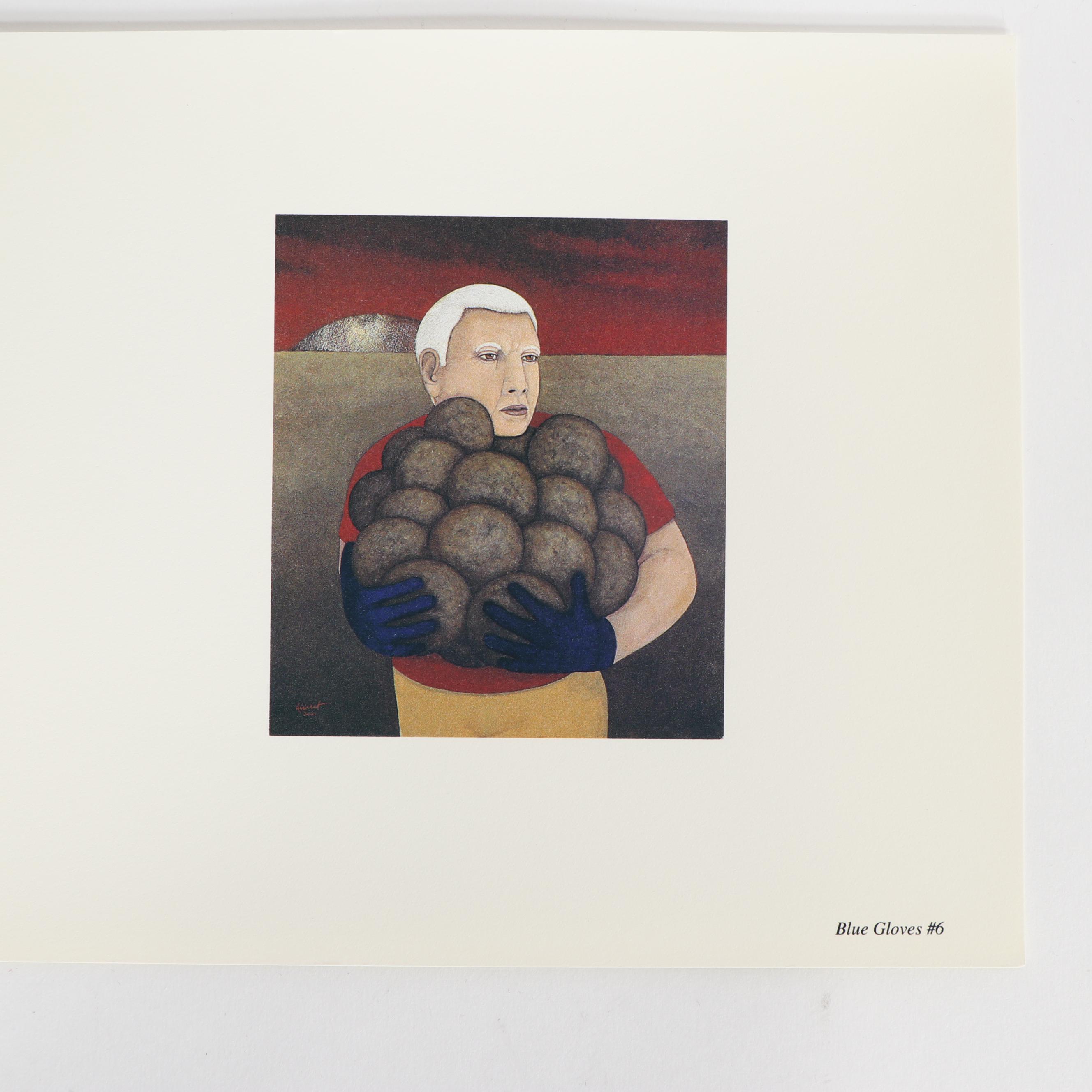 David Airhart Acrylic Painting "Blue Gloves #4"