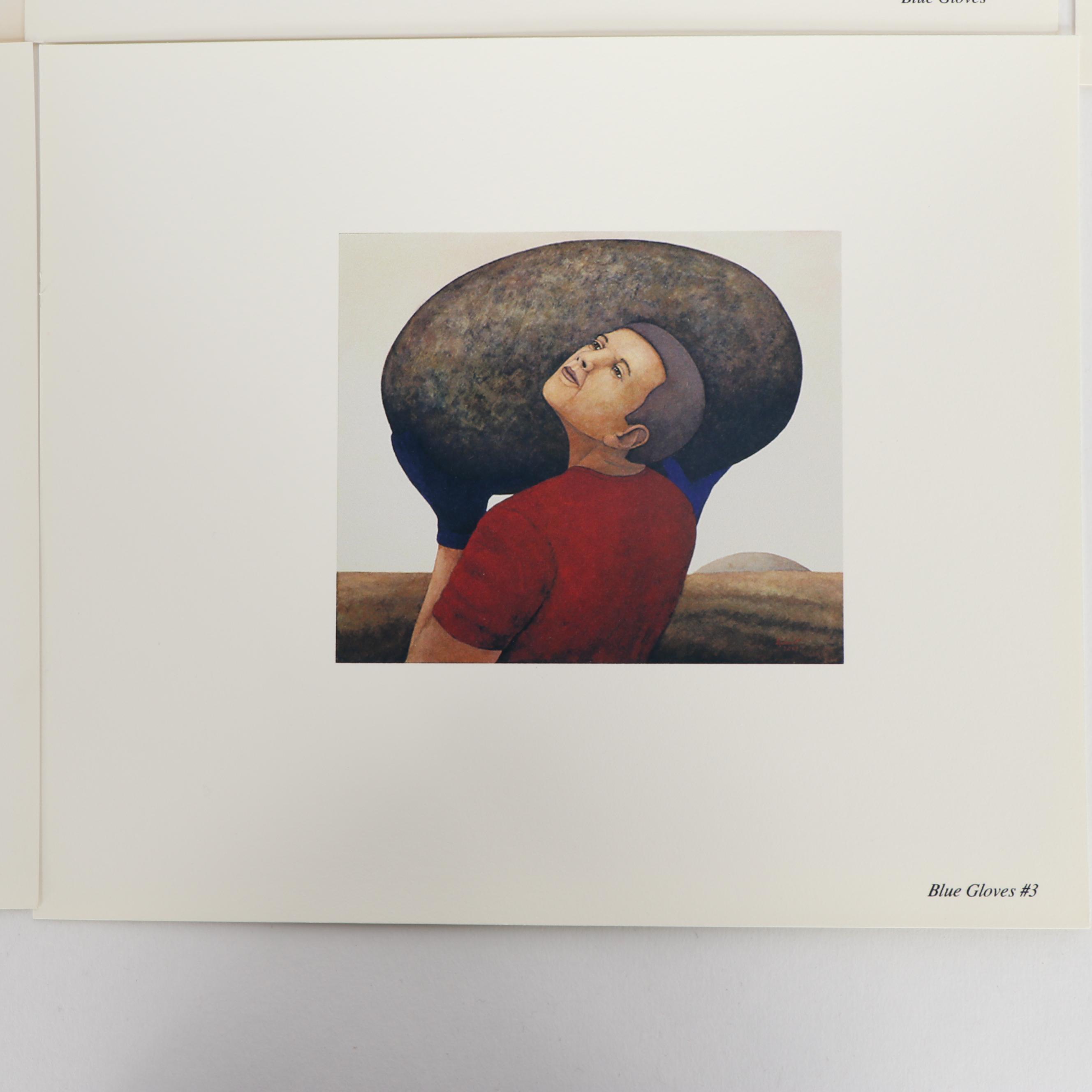 David Airhart Acrylic Painting "Blue Gloves #4"