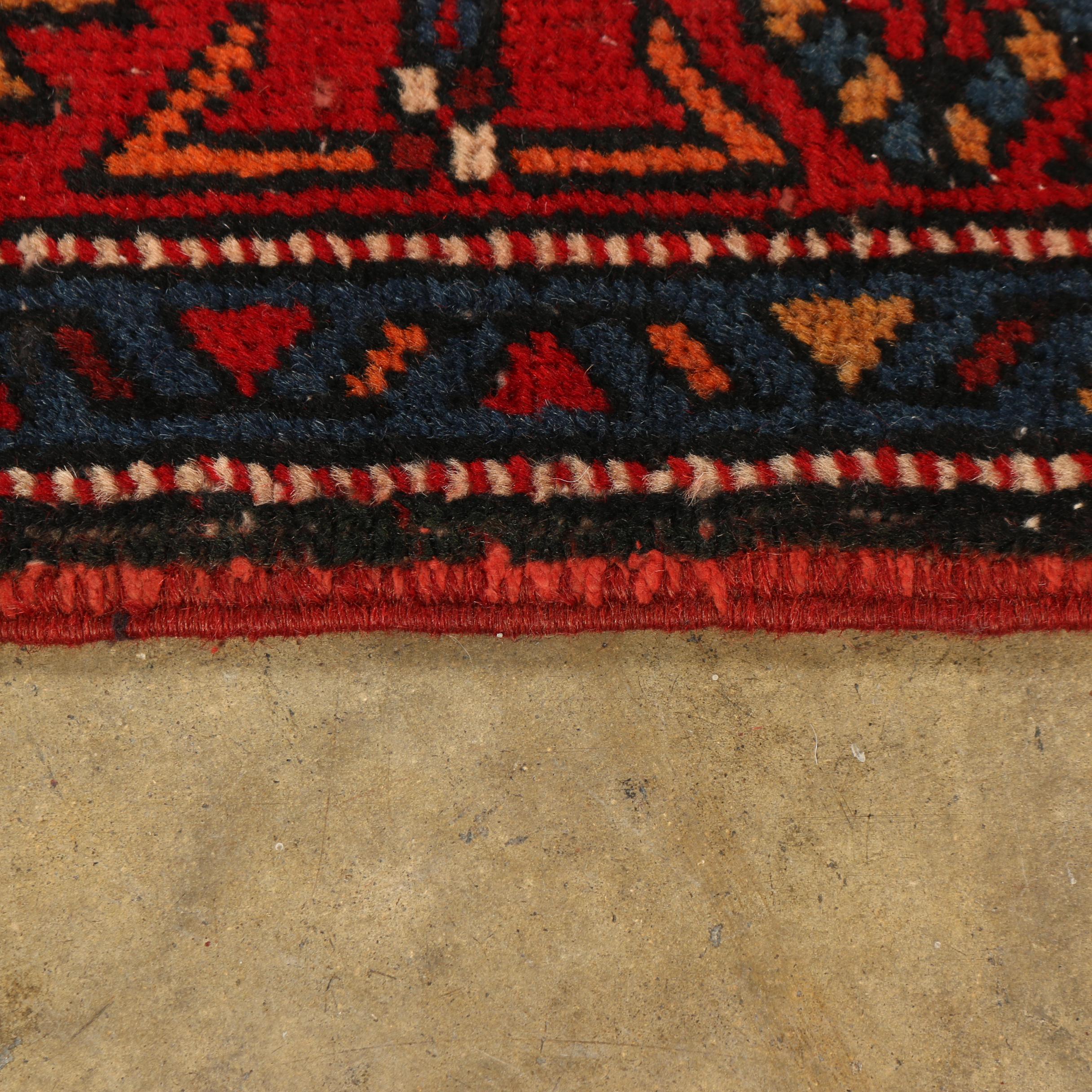 Hand-Knotted Persian Lamberan Wool Runner