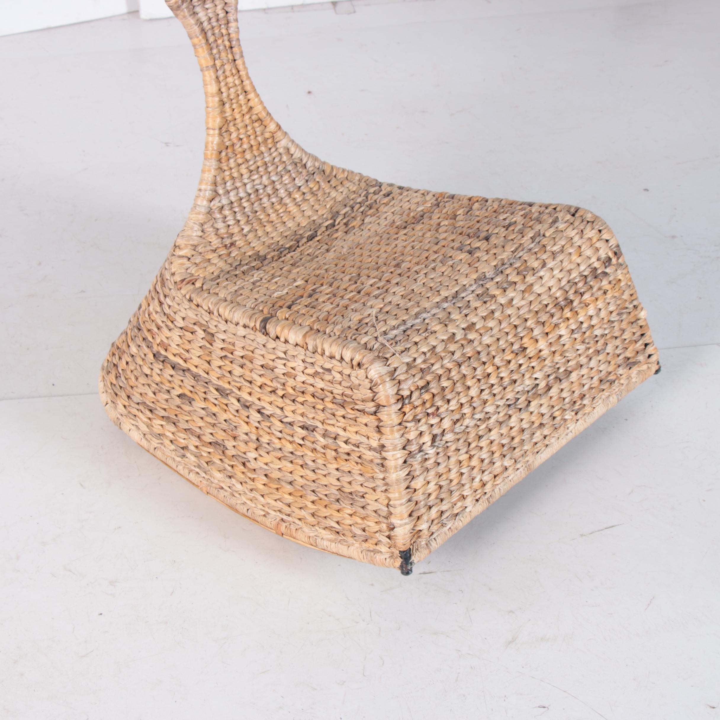 PS GULLHOLMEN Woven Banana Leaf Rocking Chair by IKEA