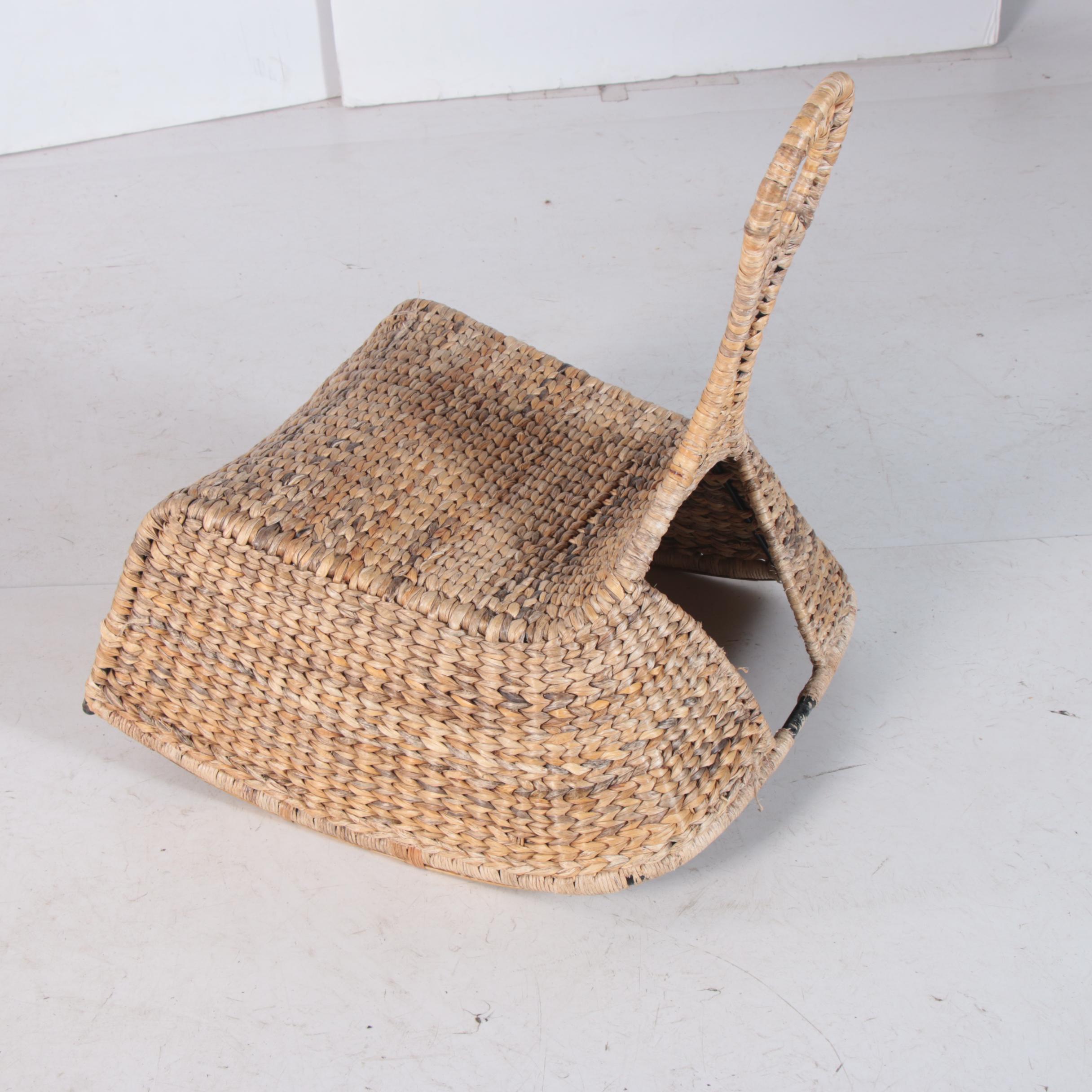 PS GULLHOLMEN Woven Banana Leaf Rocking Chair by IKEA