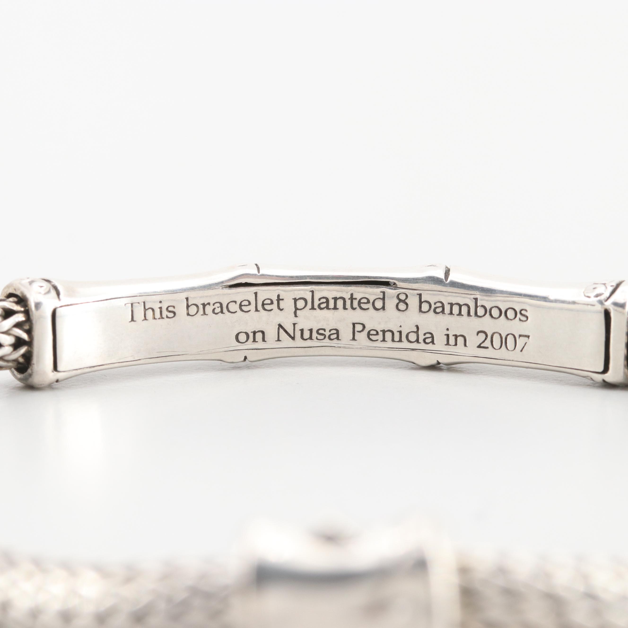 John Hardy "Bamboo" Sterling Silver Bracelet