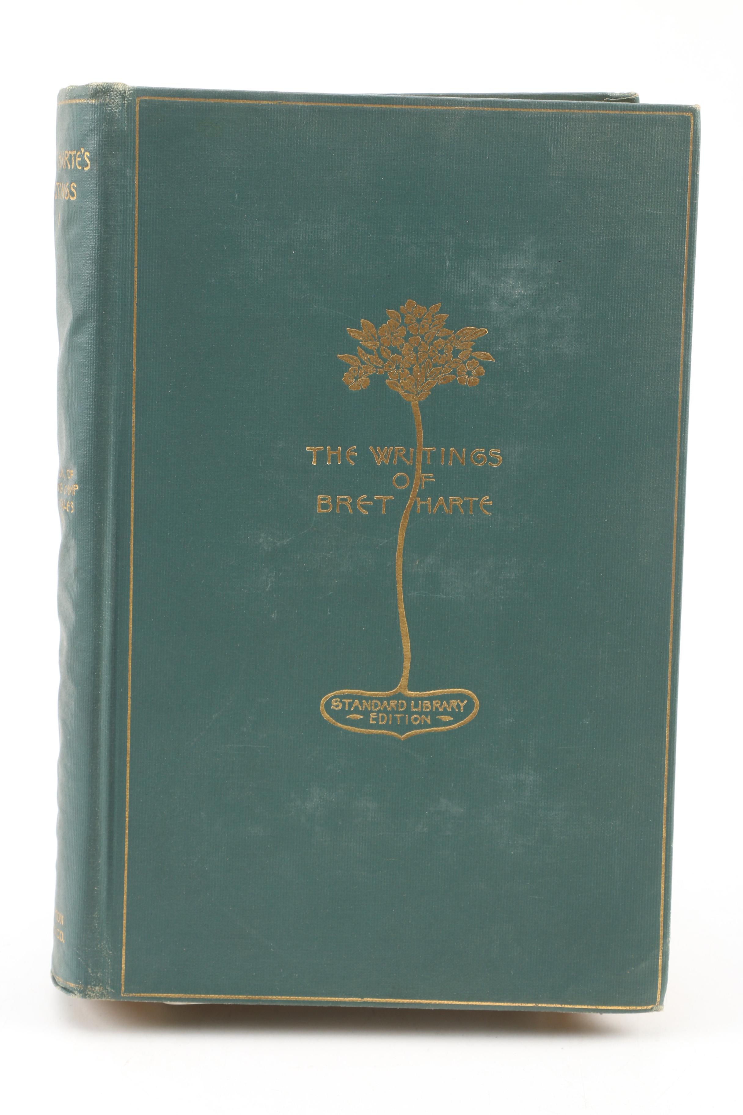 Complete "The Writings of Bret Harte" Standard Library Edition Book Set, 1910s