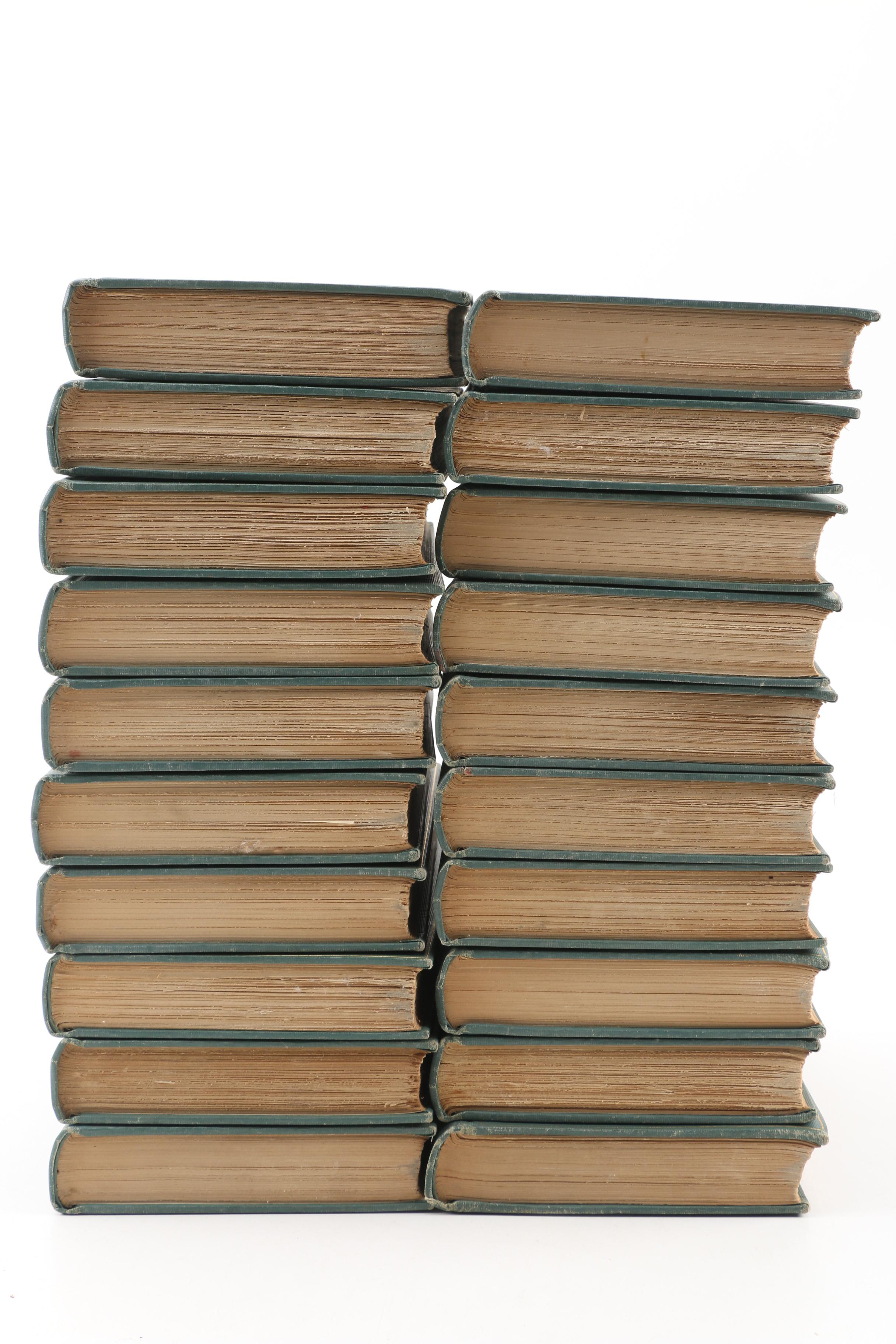 Complete "The Writings of Bret Harte" Standard Library Edition Book Set, 1910s