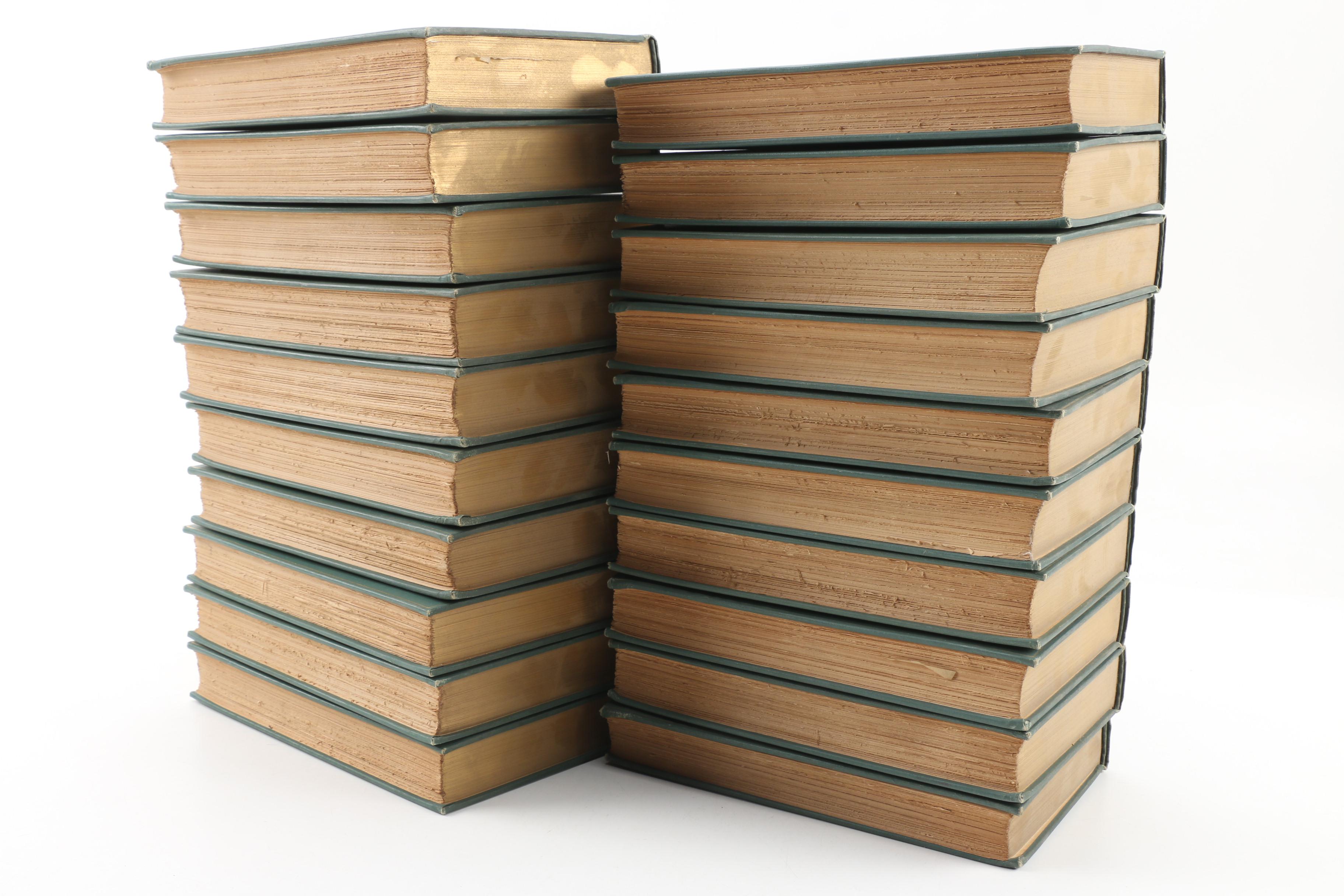 Complete "The Writings of Bret Harte" Standard Library Edition Book Set, 1910s