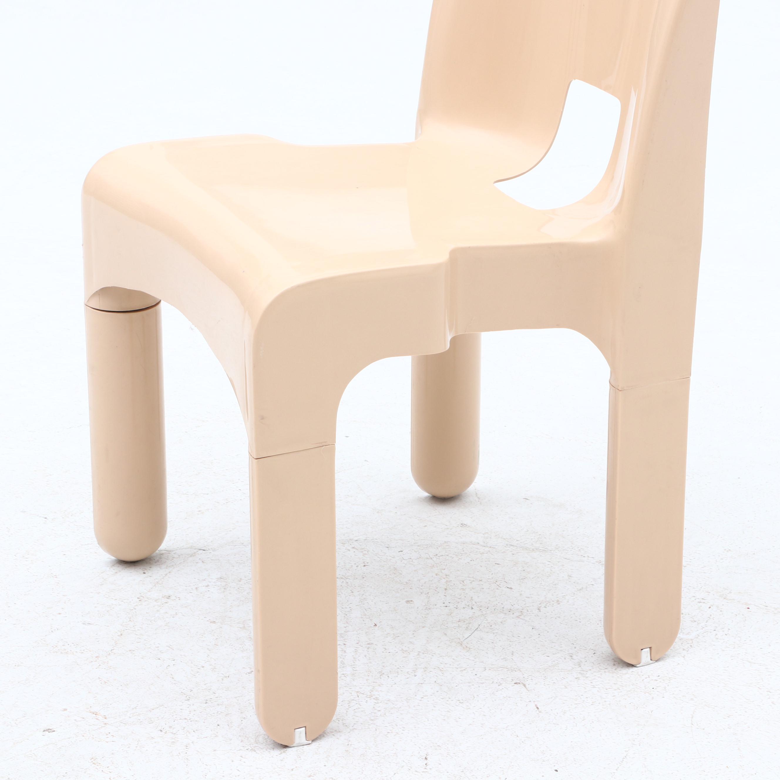Mid-Century Modern Kartell Molded Chair by Designer Joe Colombo
