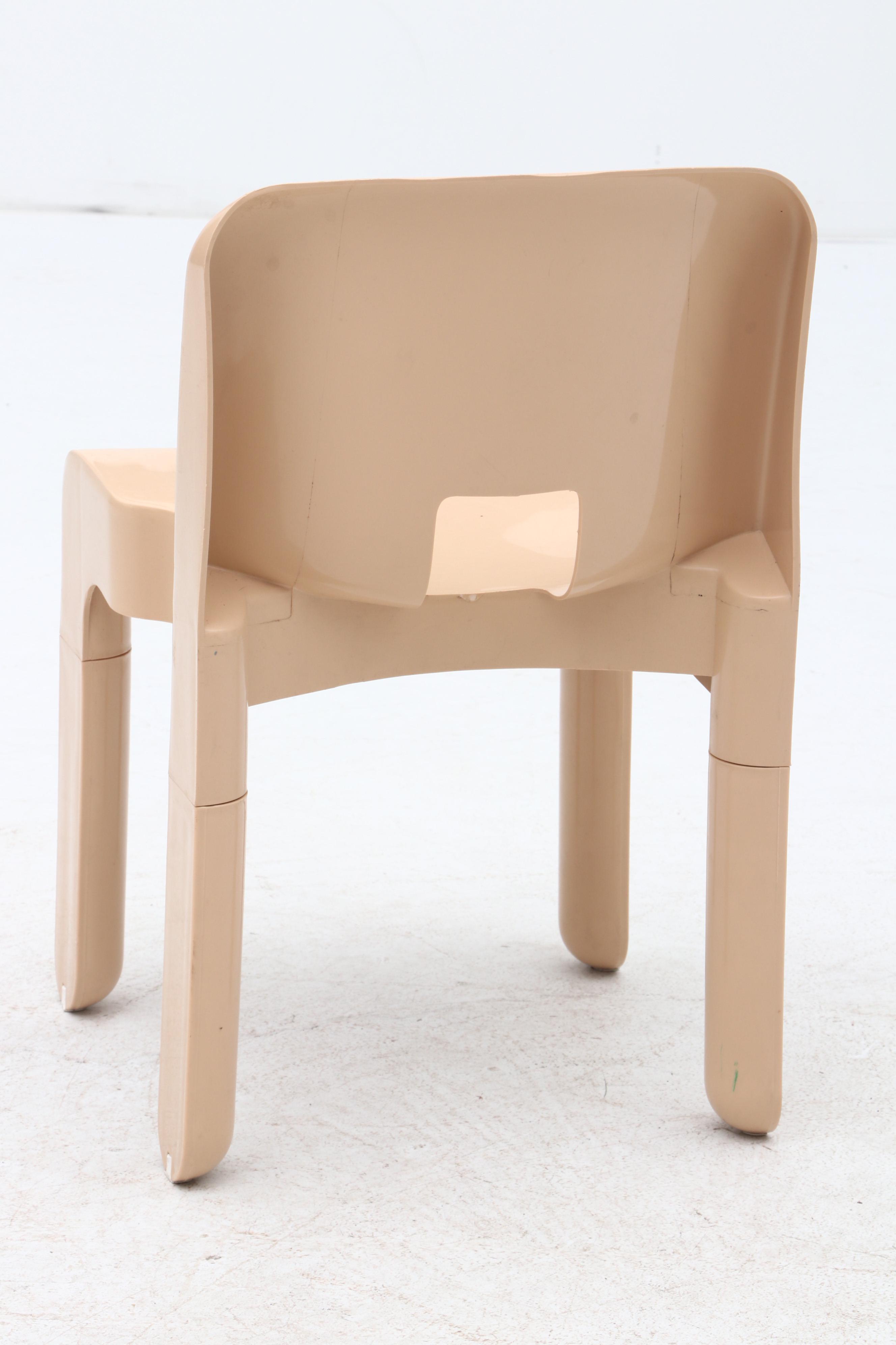 Mid-Century Modern Kartell Molded Chair by Designer Joe Colombo