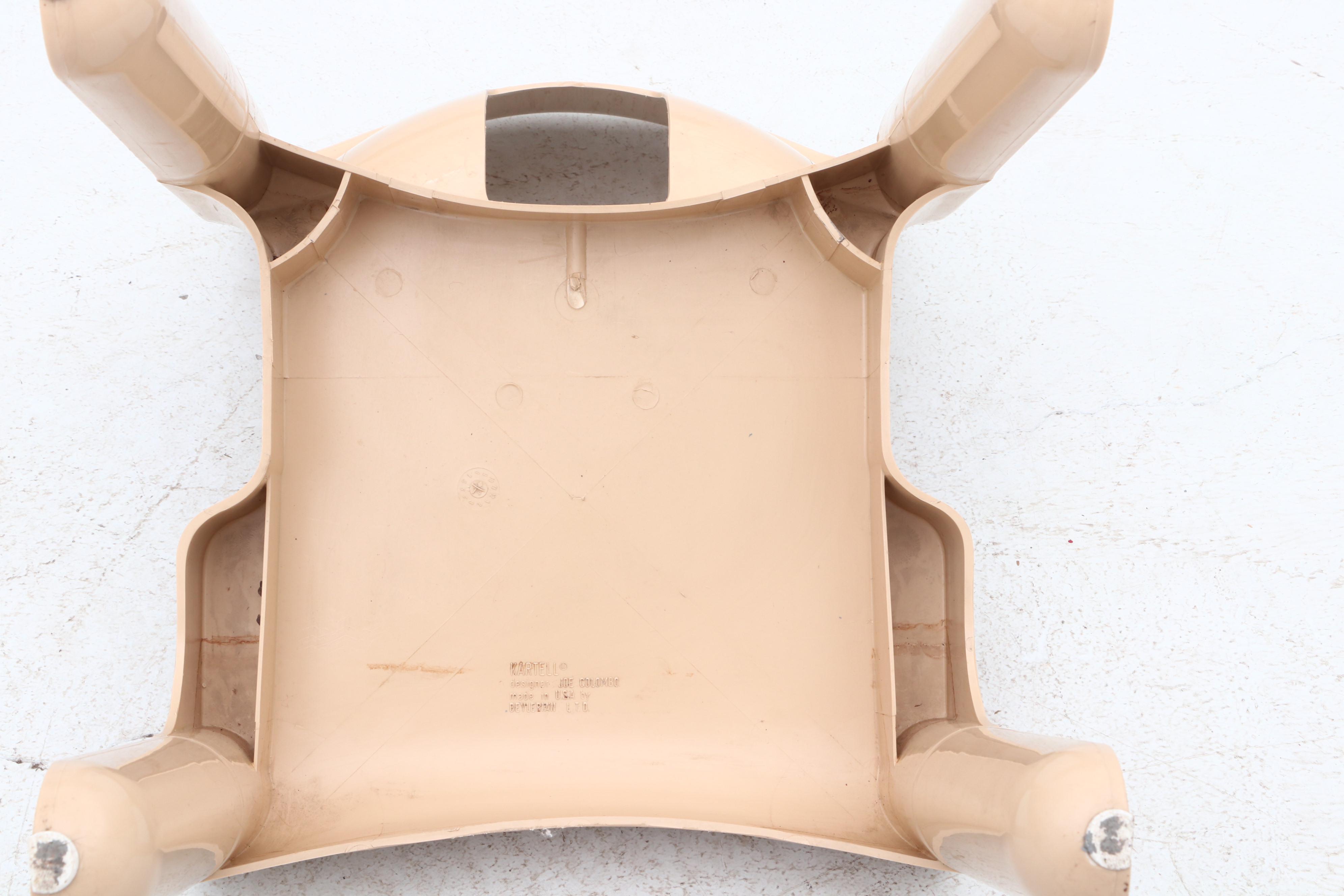 Mid-Century Modern Kartell Molded Chair by Designer Joe Colombo