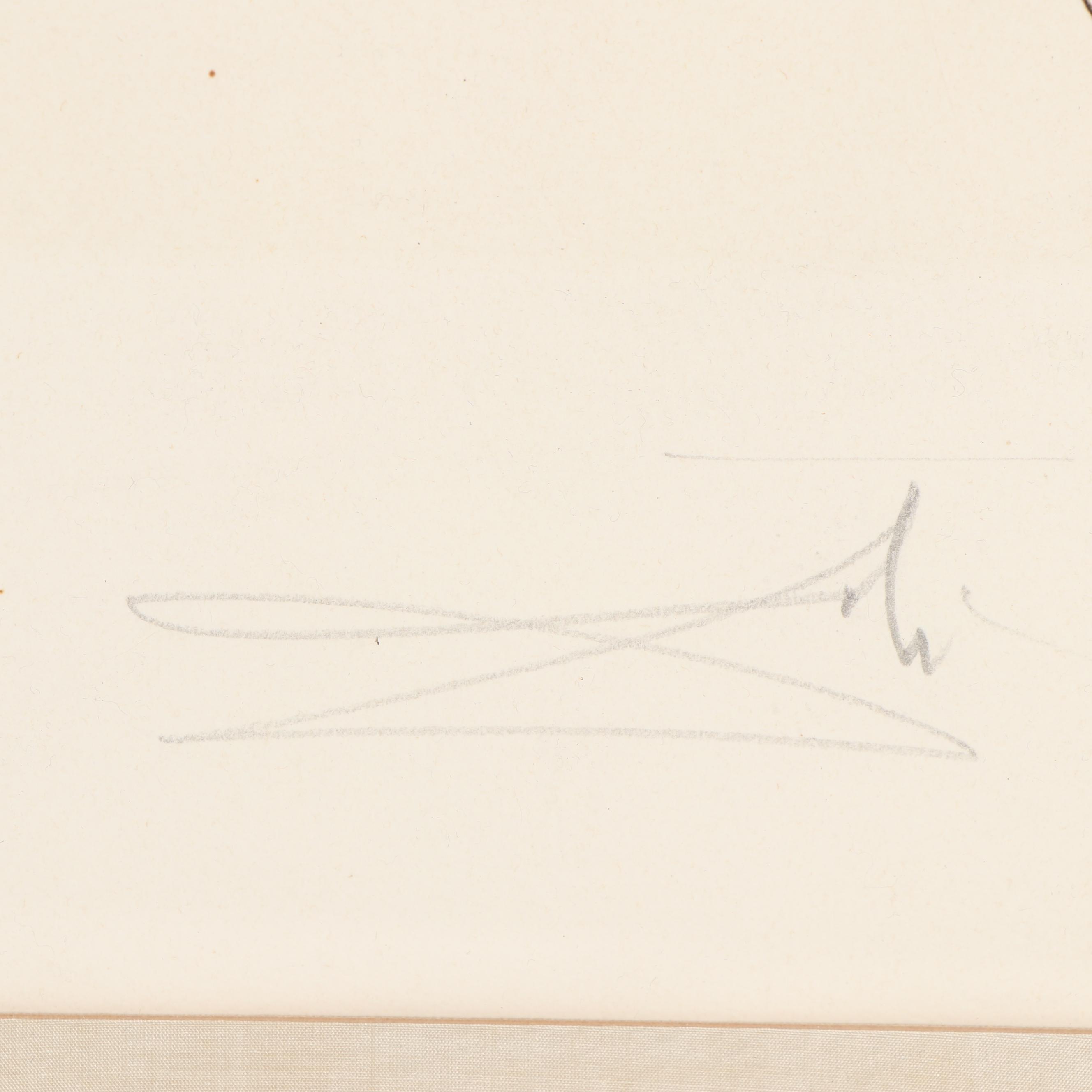 Salvador Dalí Etching "Famous Loves: Caesar and Cleopatra"