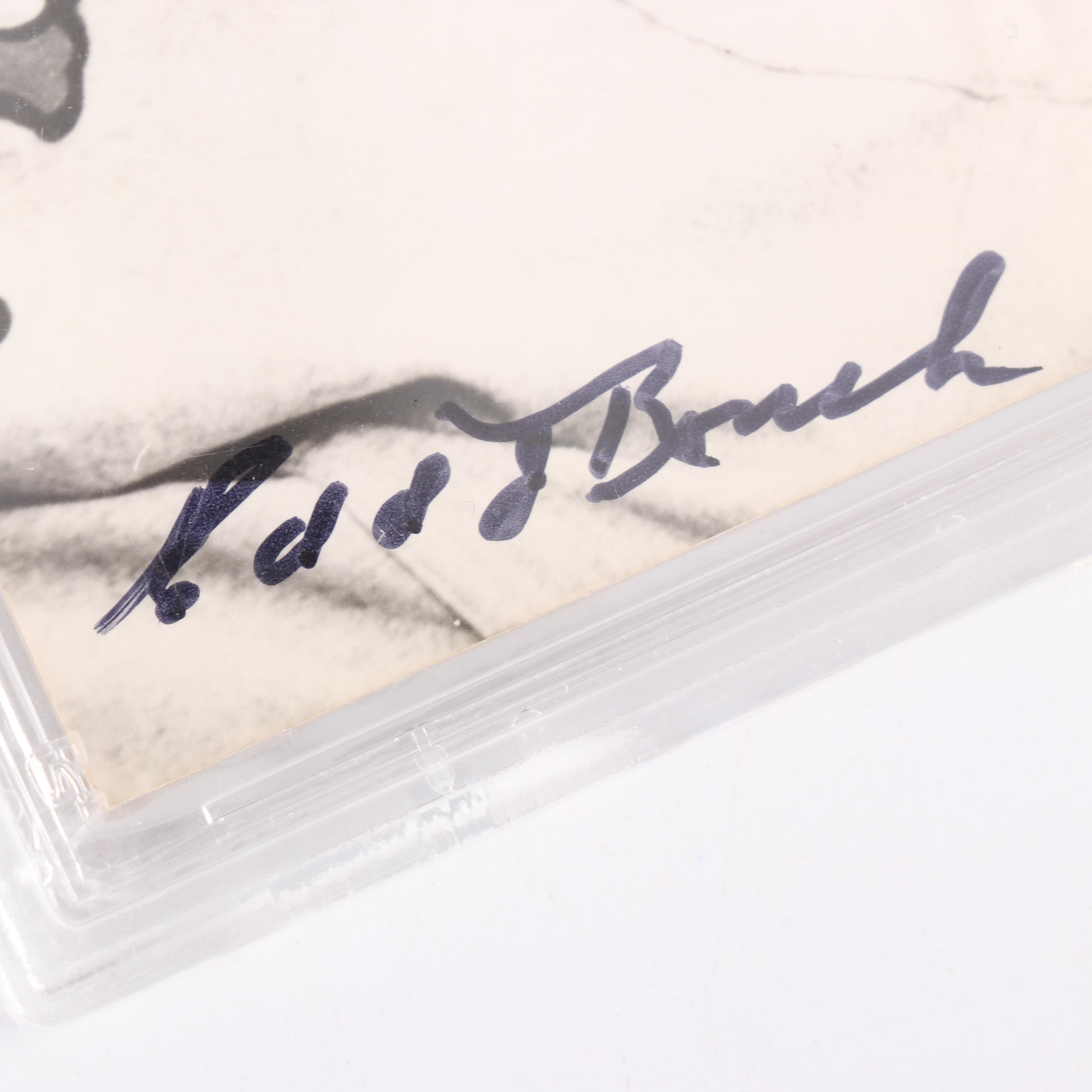 Edd Roush Autographed Post Card - PSA/DNA COA