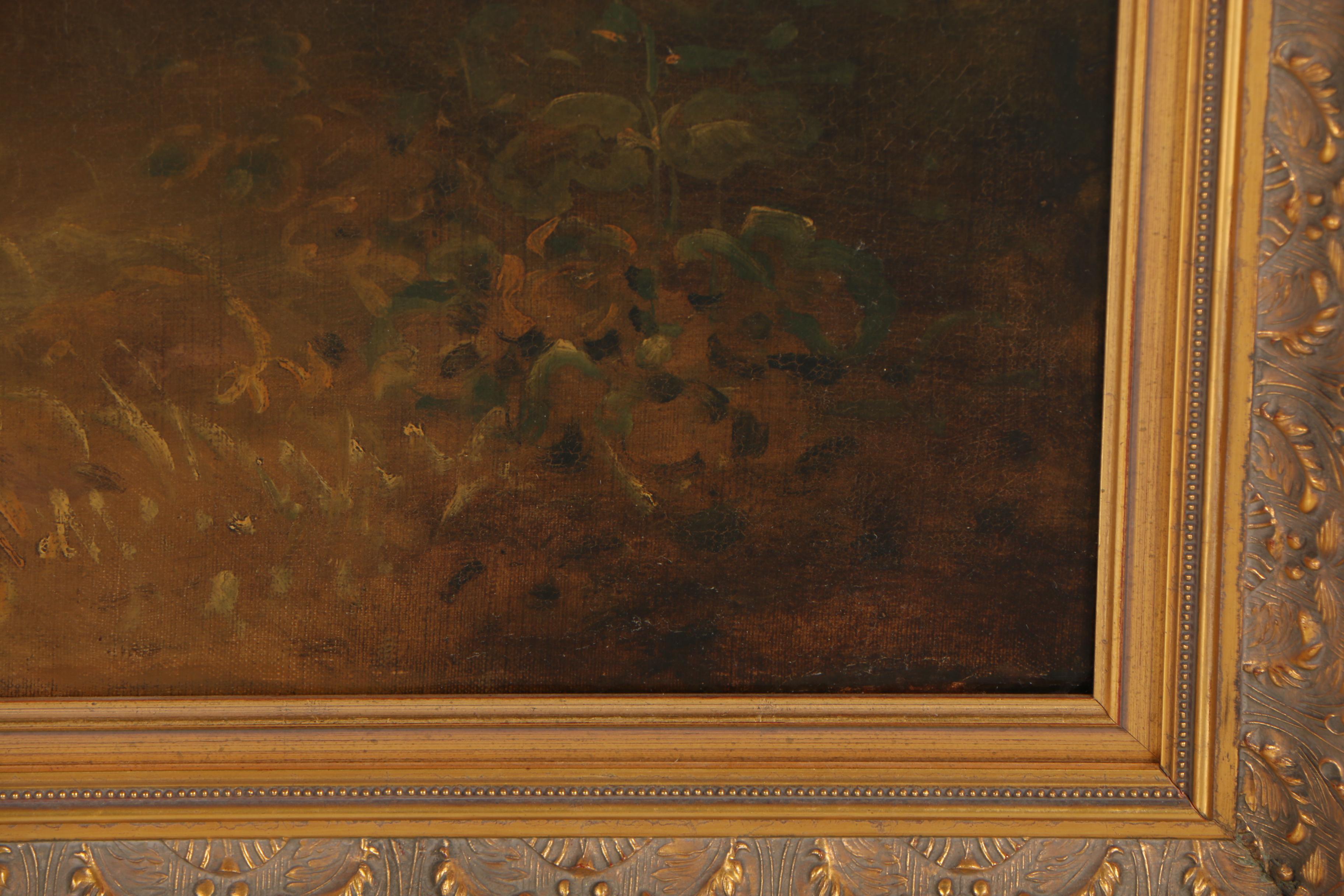 Early 19th Century English School Oil Painting "Girl With Flower Basket"