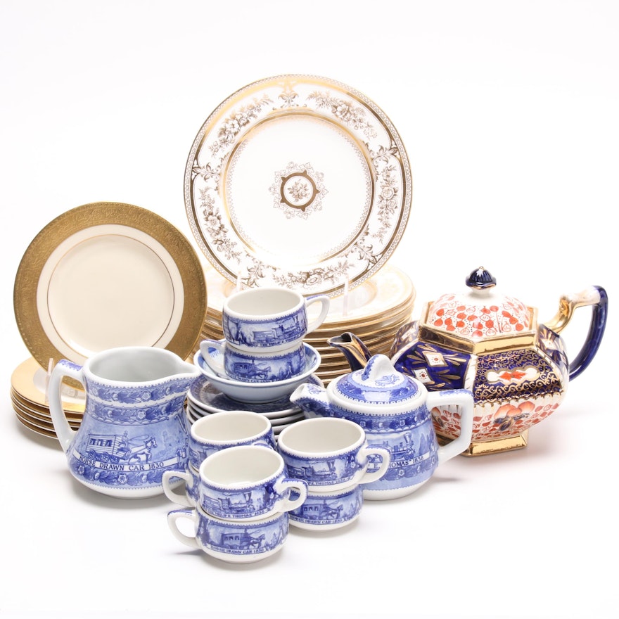 Lenox, Wedgwood, Scammell's Lamberton and Shenango Railroad Tableware