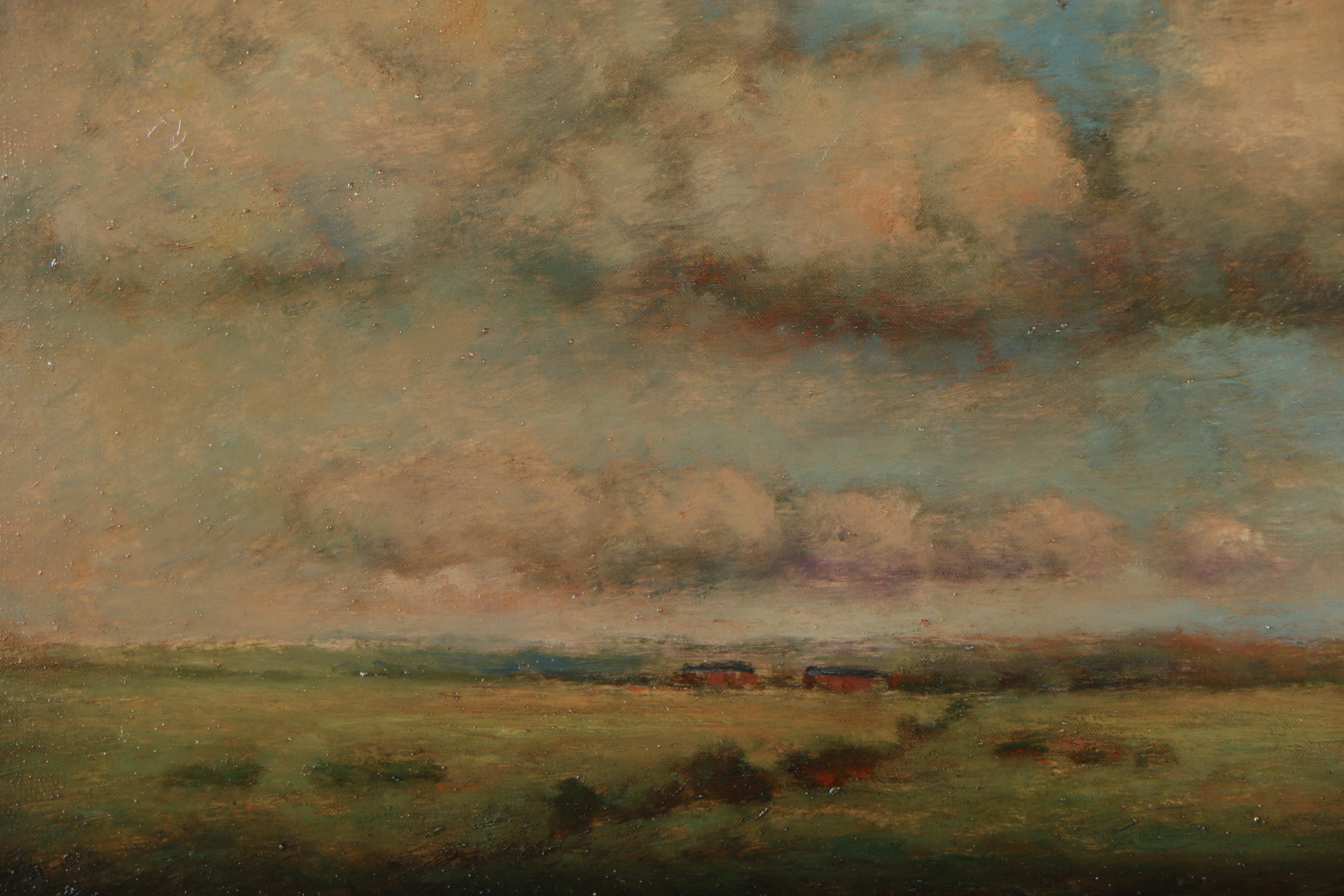Early 20th Century Oil Painting of Tonalist Landscape