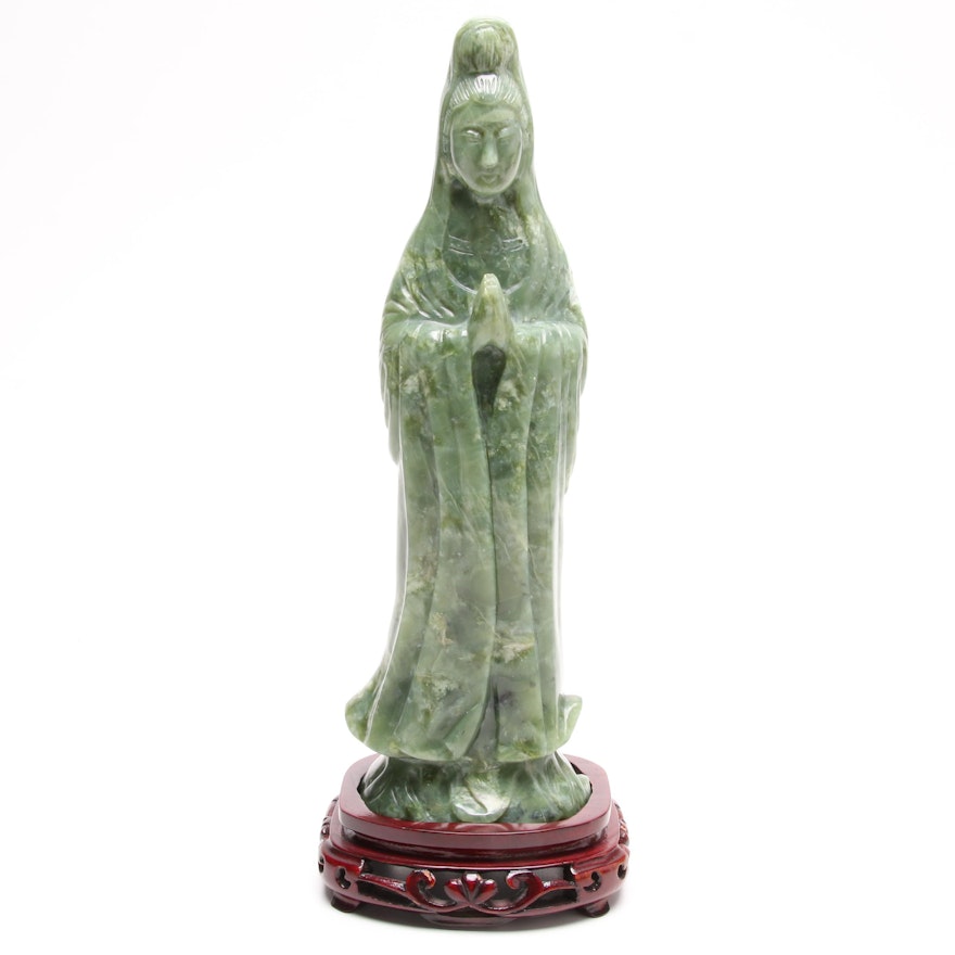 Chinese Carved Serpentine Sculpture