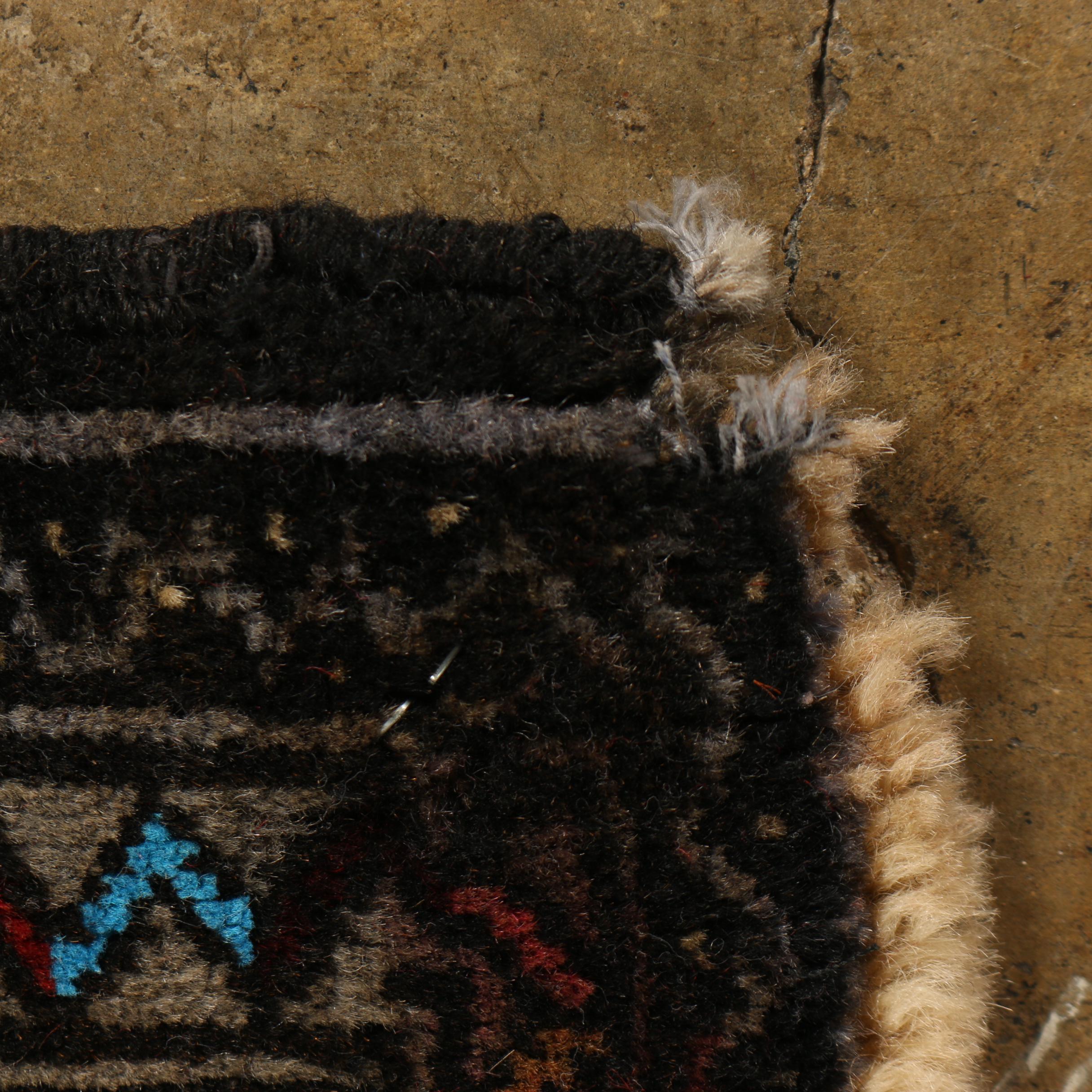 Hand-Knotted Turkoman Bokhara Wool Rug