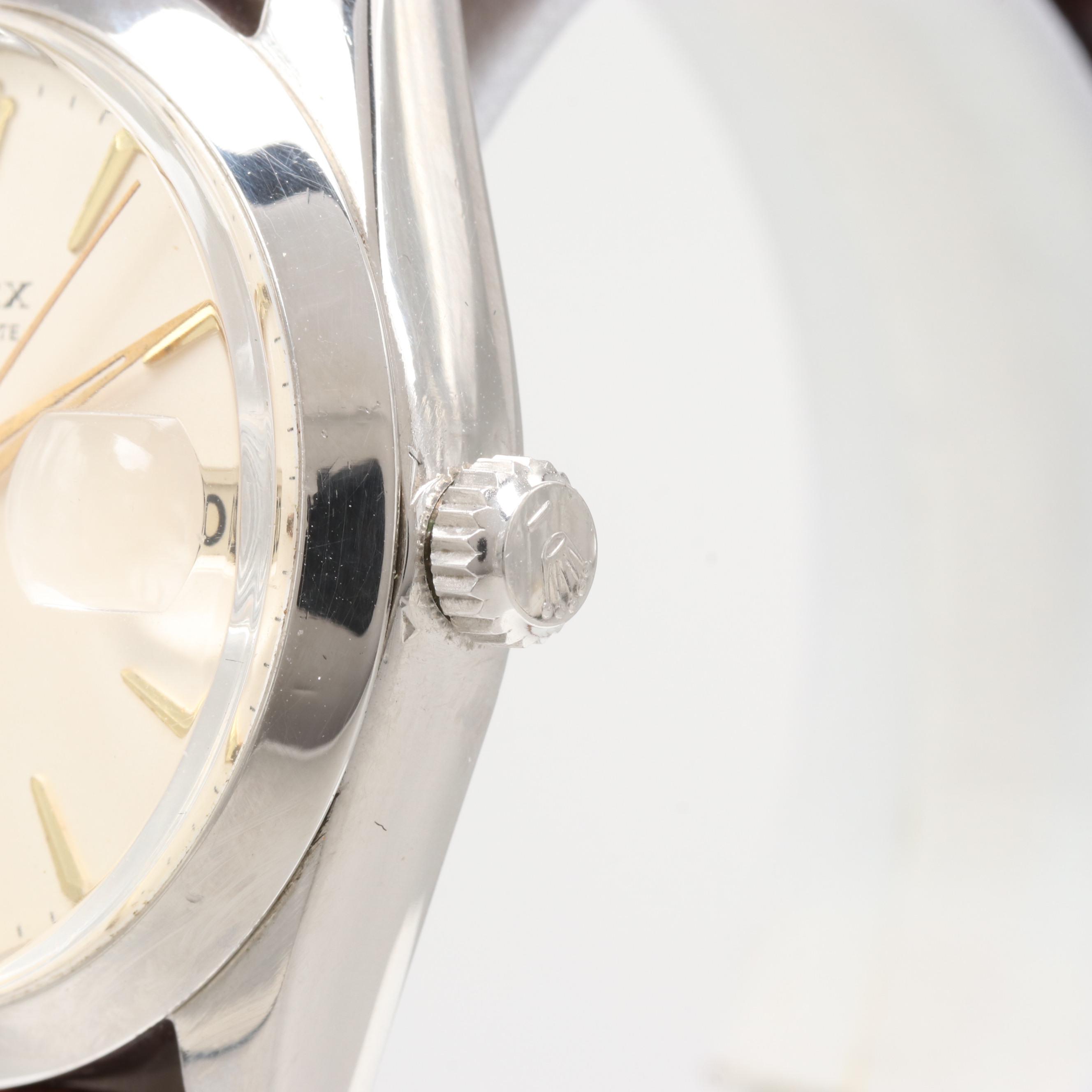 Vintage Rolex Oysterdate Precision Stainless Steel Watch, 1962