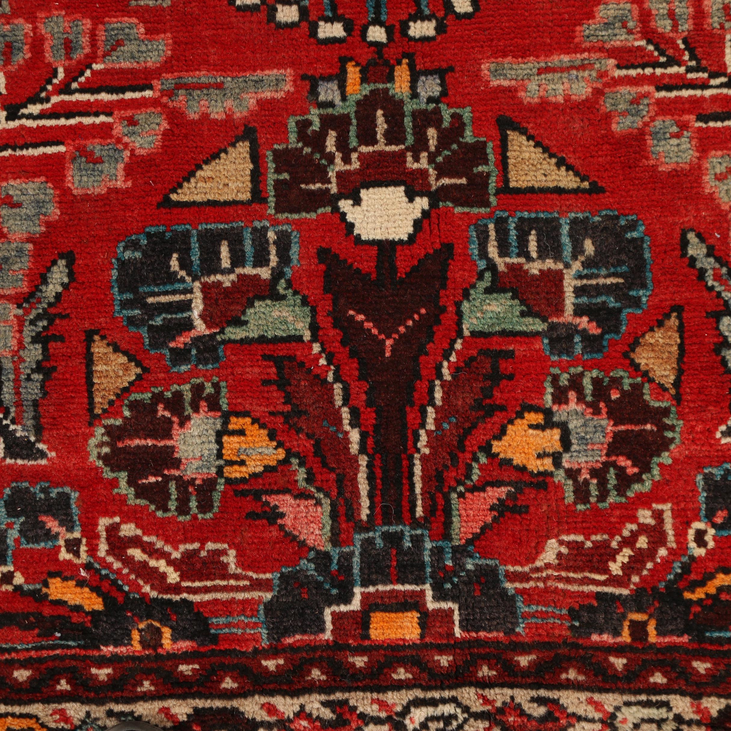 Hand-Knotted Persian Mehriban Wool Runner