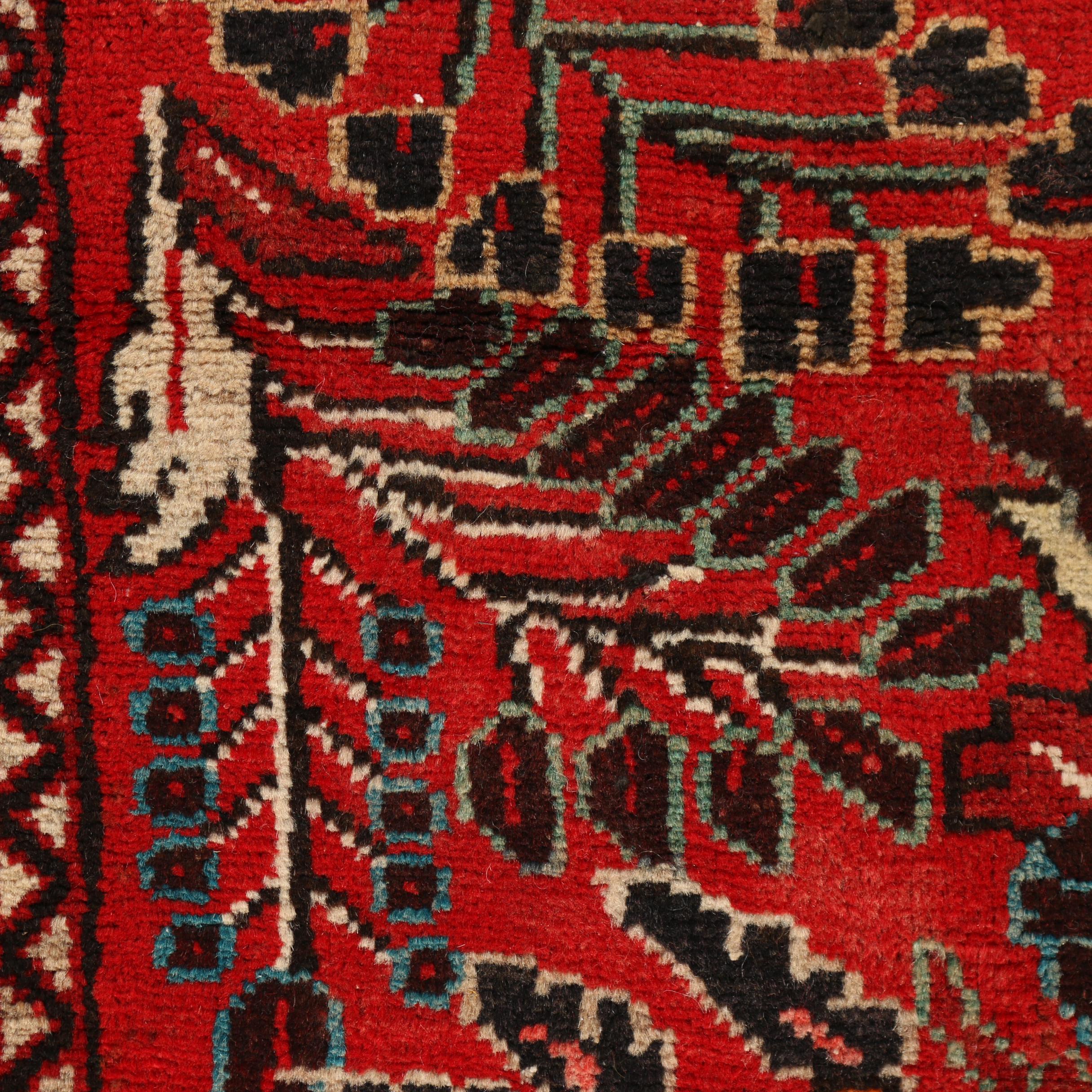 Hand-Knotted Persian Mehriban Wool Runner