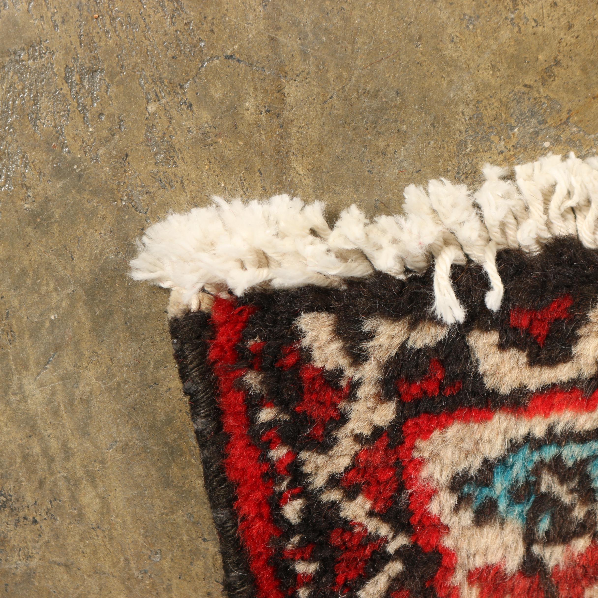 Hand-Knotted Persian Mehriban Wool Runner