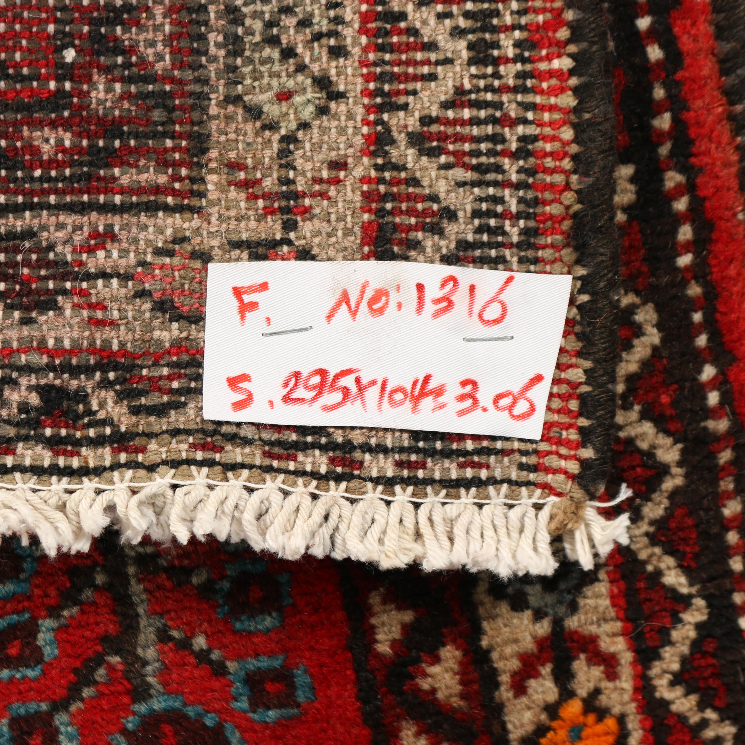 Hand-Knotted Persian Mehriban Wool Runner