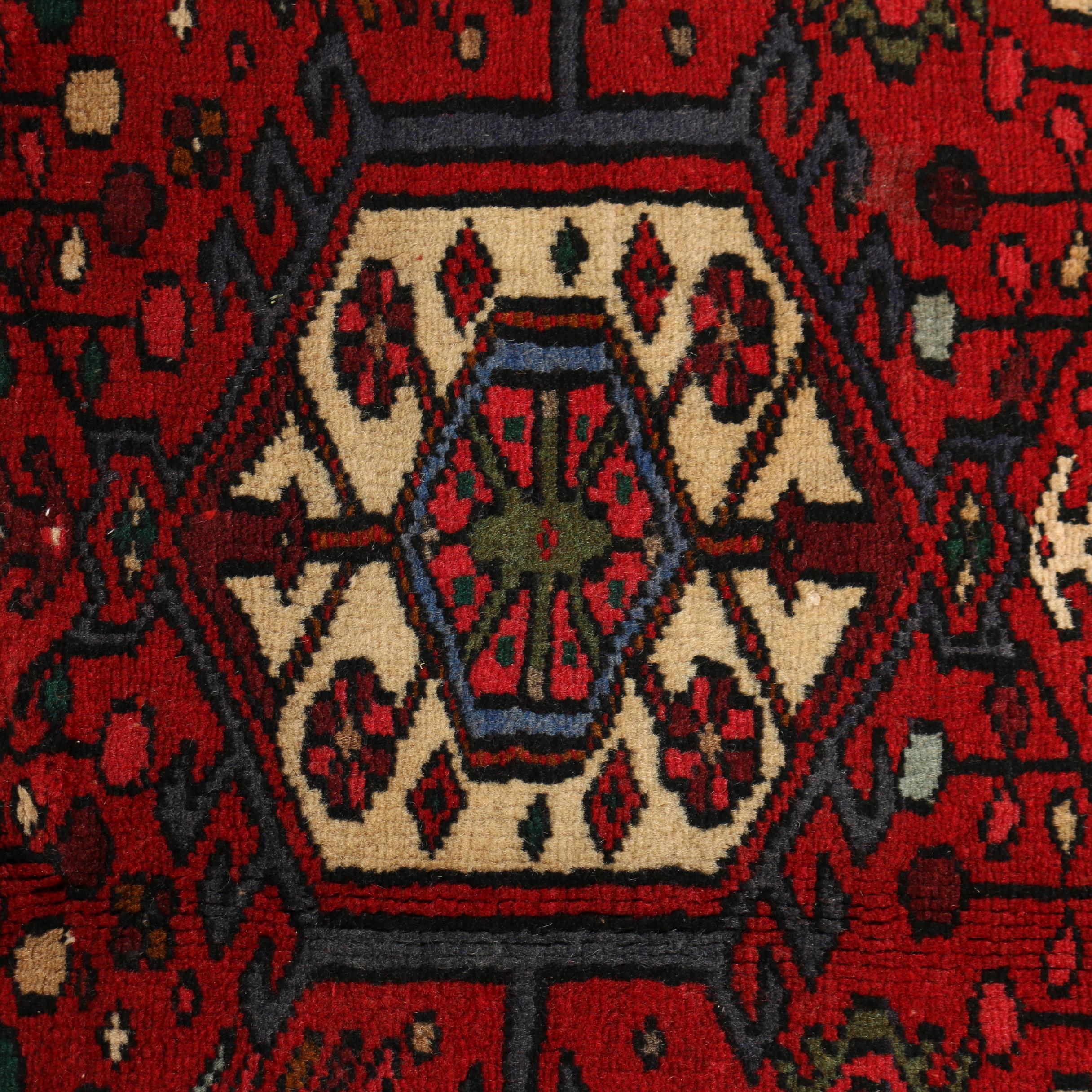 Hand-Knotted Persian Karaja Wool Palace Sized Runner