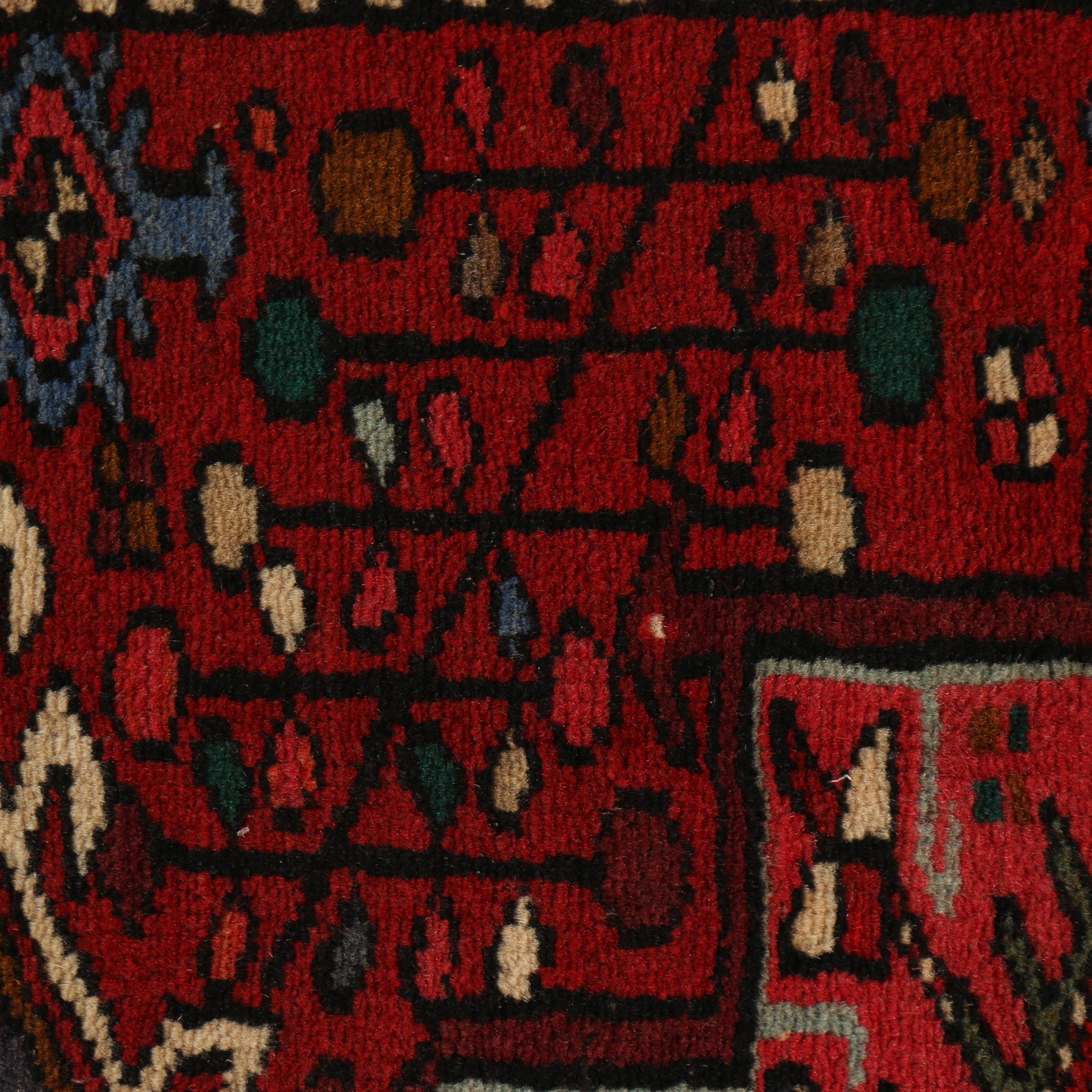 Hand-Knotted Persian Karaja Wool Palace Sized Runner