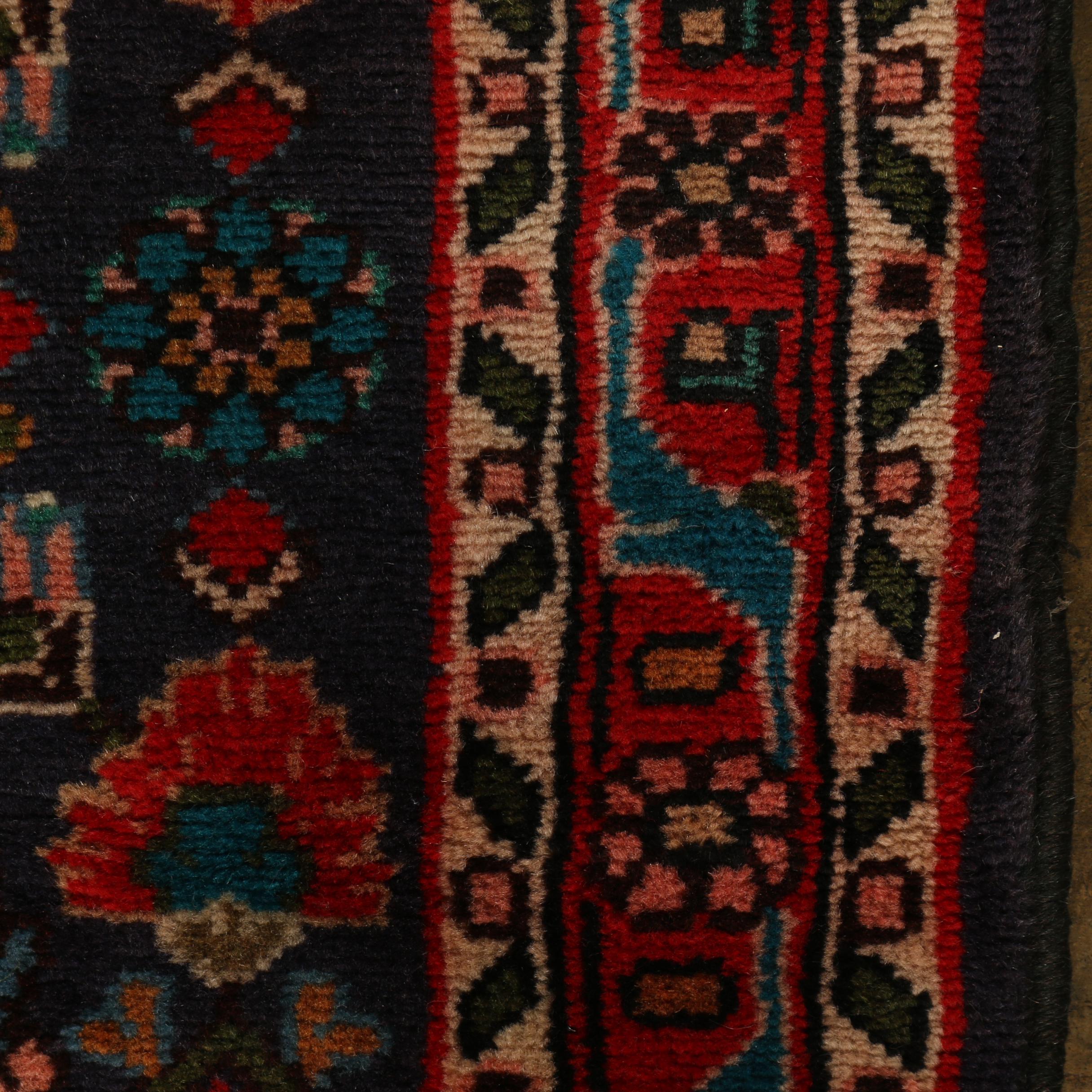 Hand-Knotted Persian Bijar Wool Carpet Runner