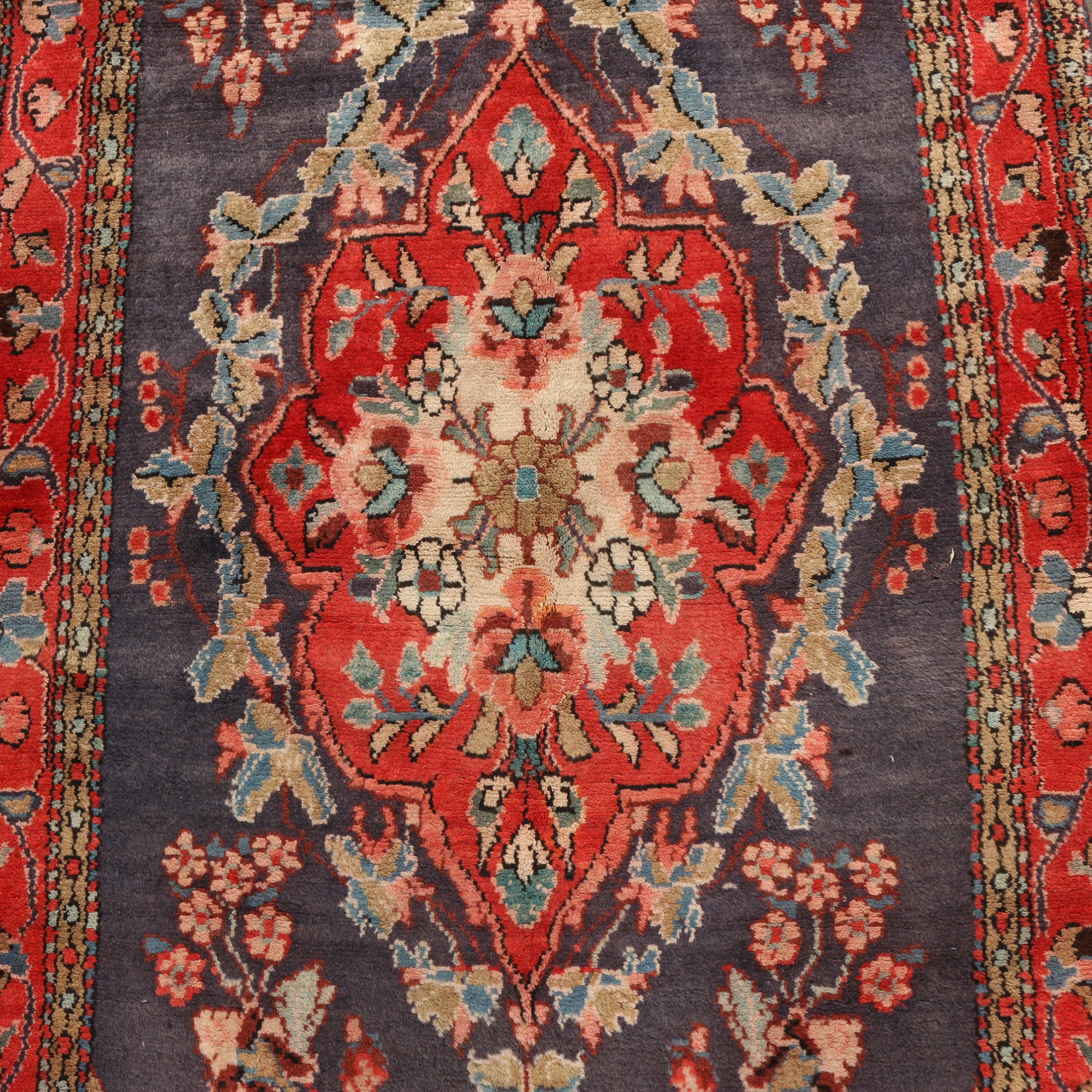 Hand-Knotted Persian Wool Carpet Runner