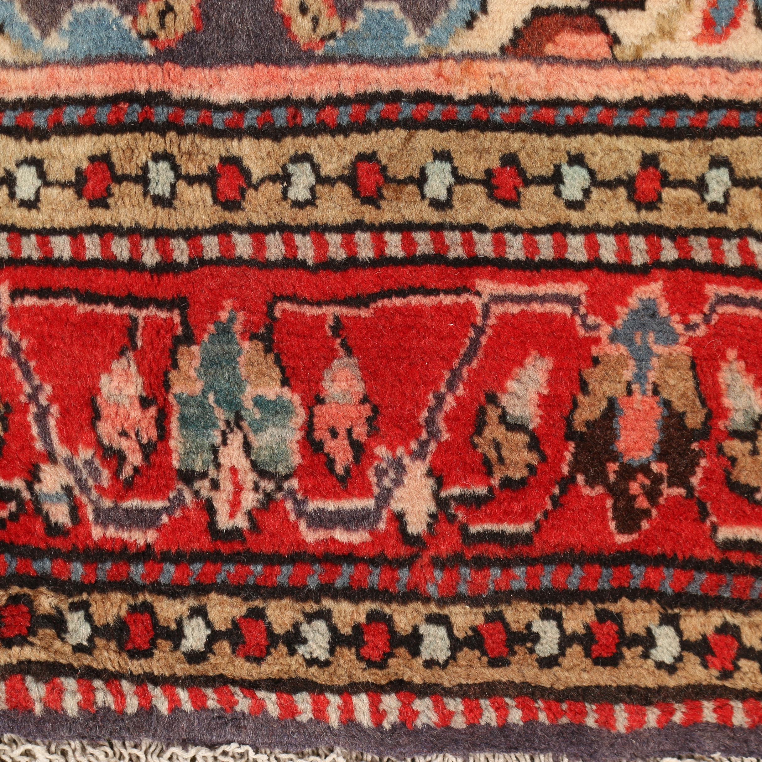Hand-Knotted Persian Wool Carpet Runner