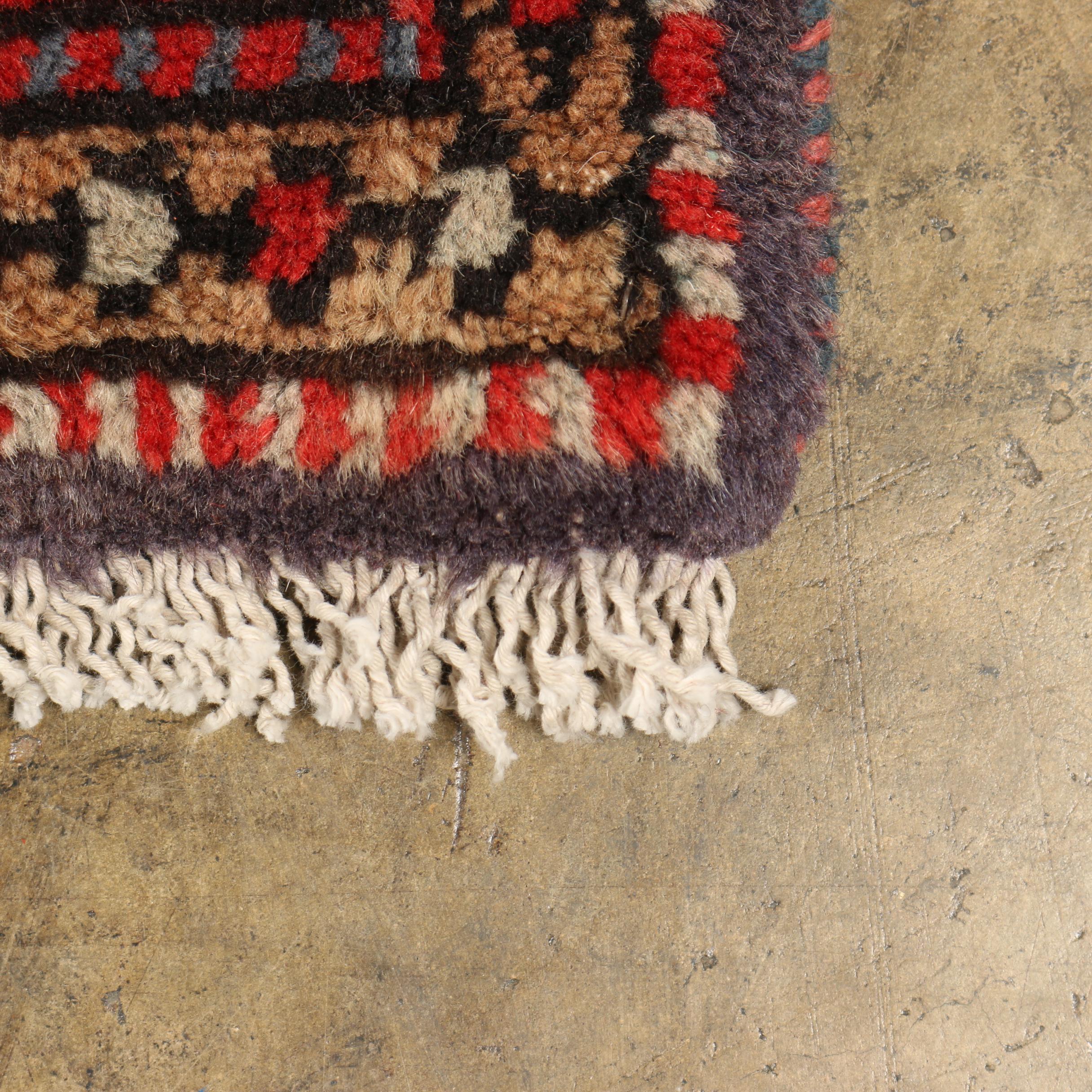 Hand-Knotted Persian Wool Carpet Runner